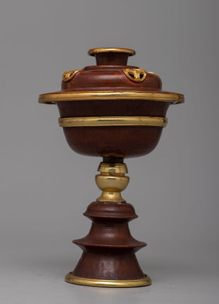 Tibetan Oil Lamps Set | Awaken Spiritual Radiance with Tibetan Ghee Lamp