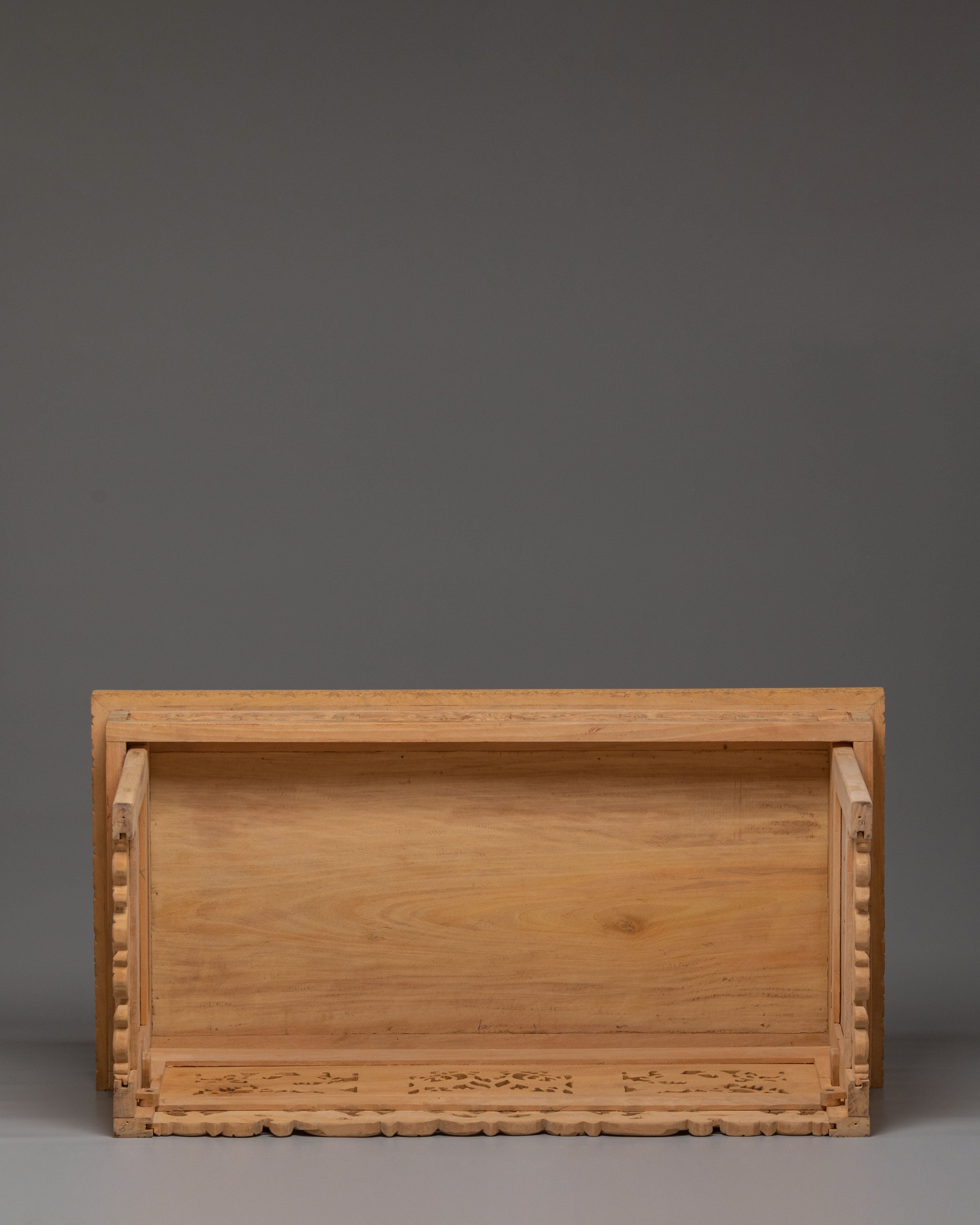 Tibetan Wooden Folding Table | Portable Outdoor Dining Set