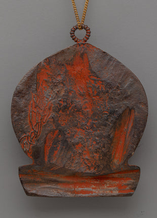 Sacred Buddhist Brass Guru Rinpoche Locket | Ideal for Spiritual Devotion and Mindfulness