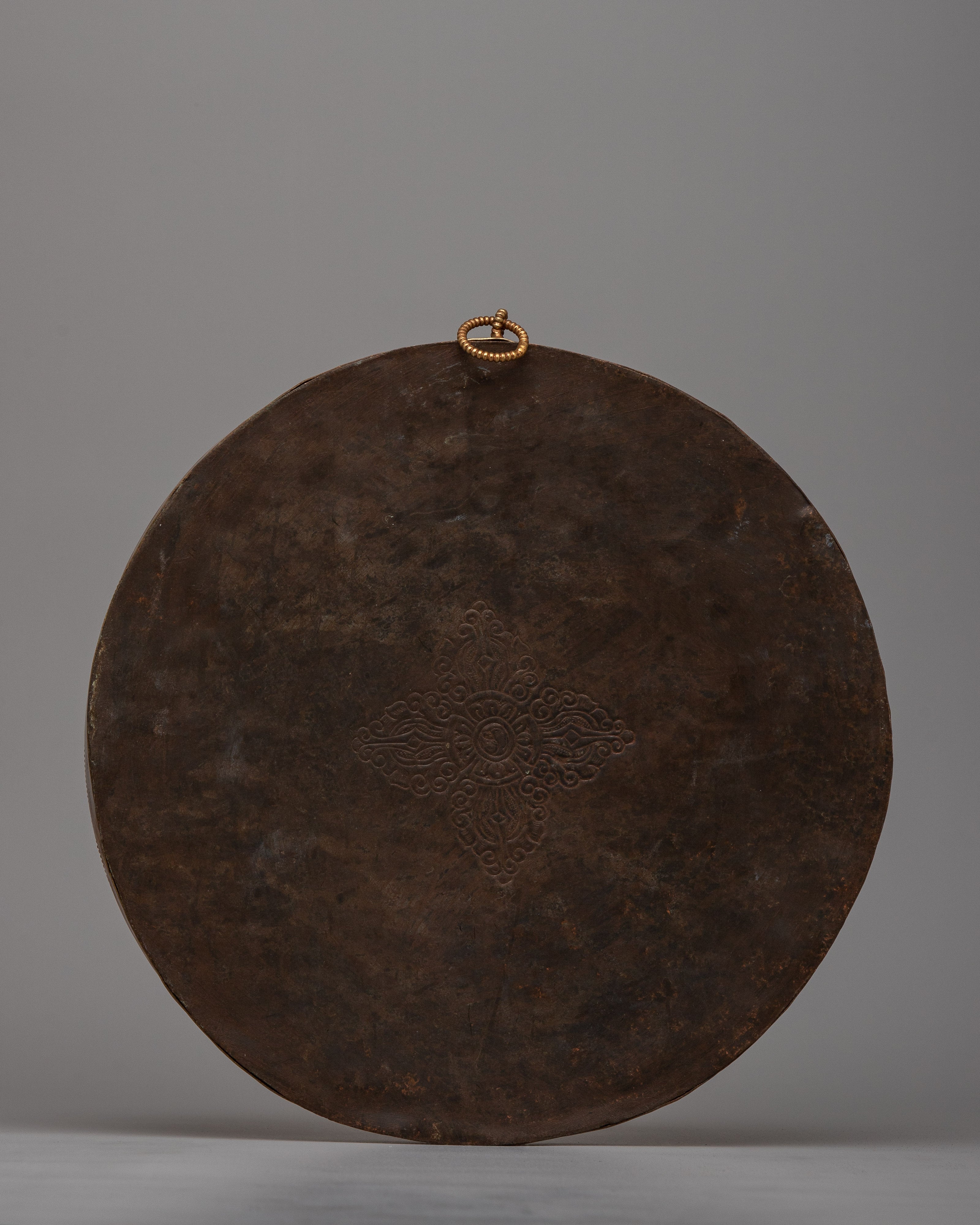 Tibetan Metal Mandala Wall Hanging | Symbolic Artistry for Spiritual Spaces