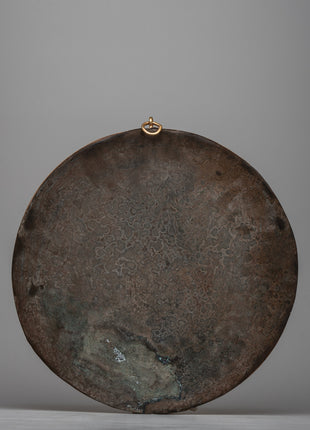 Auspicious Mandala Copper Wall Hanging | Symbolic Décor for Spiritual Harmony