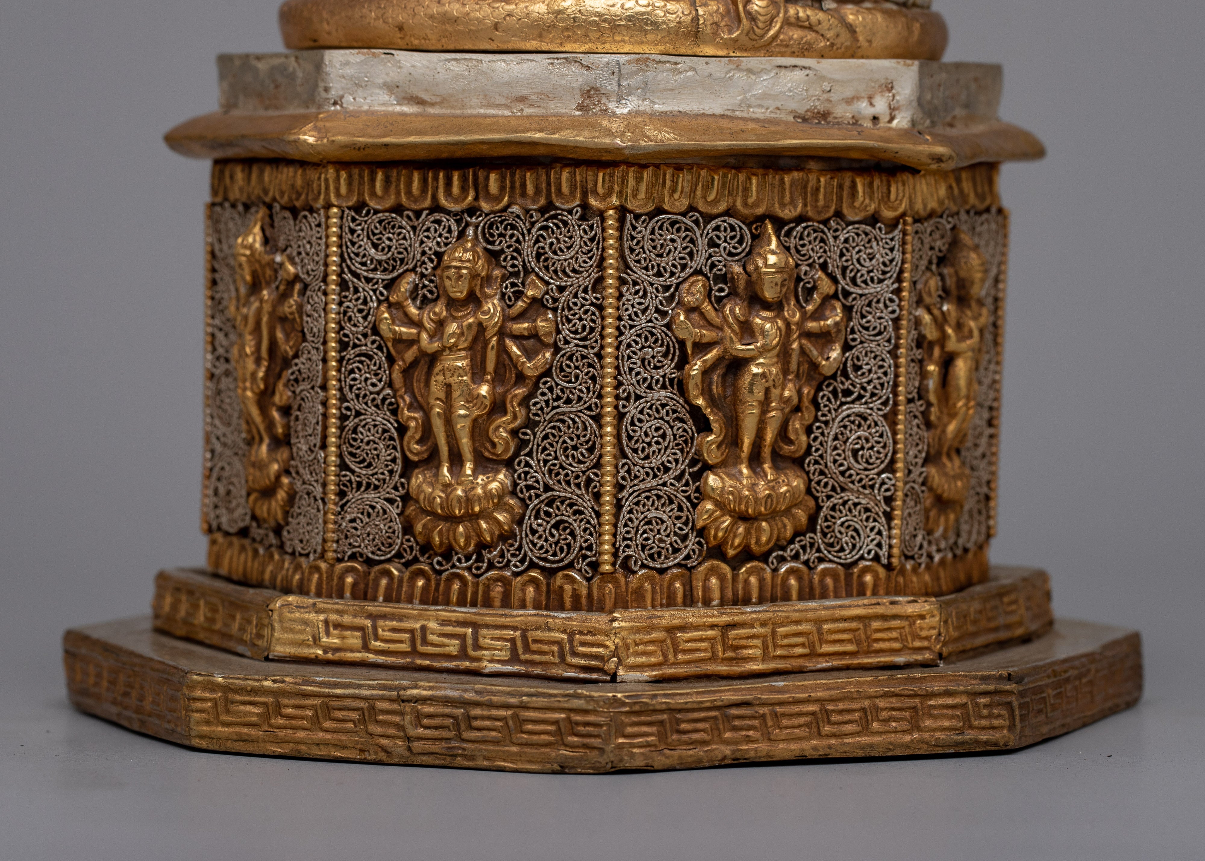 Copper Dharma dhatu Statue | Symbol of Spiritual Wisdom and Enlightenment