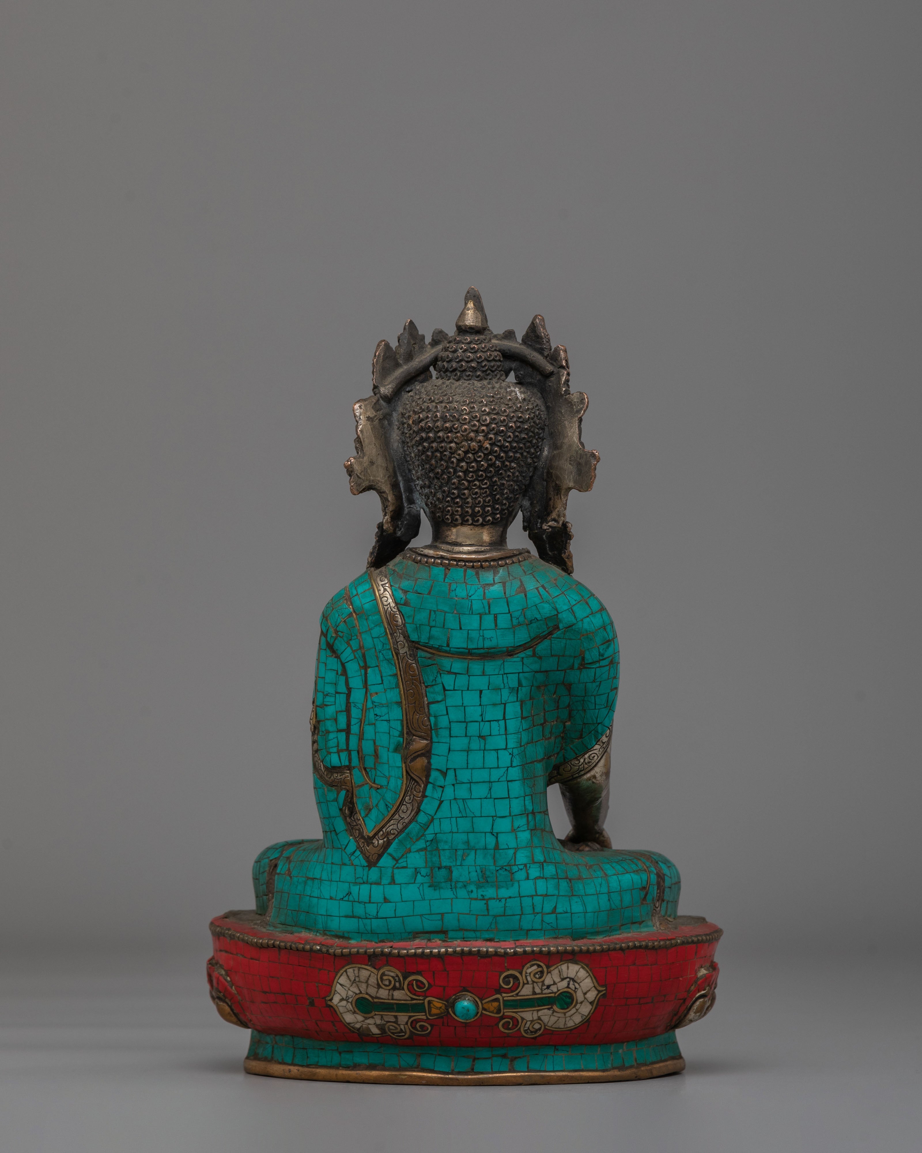 Crown Shakyamuni Buddha Altar Statue | Buddhist Altar Decor