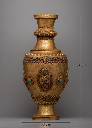 Auspicious Flower Vase Pair | Elevate Your Home with Spiritual Blessings