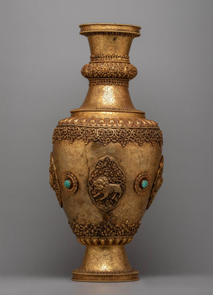 Auspicious Flower Vase Pair | Elevate Your Home with Spiritual Blessings