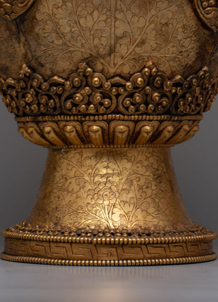 Auspicious Flower Vase Pair | Elevate Your Home with Spiritual Blessings