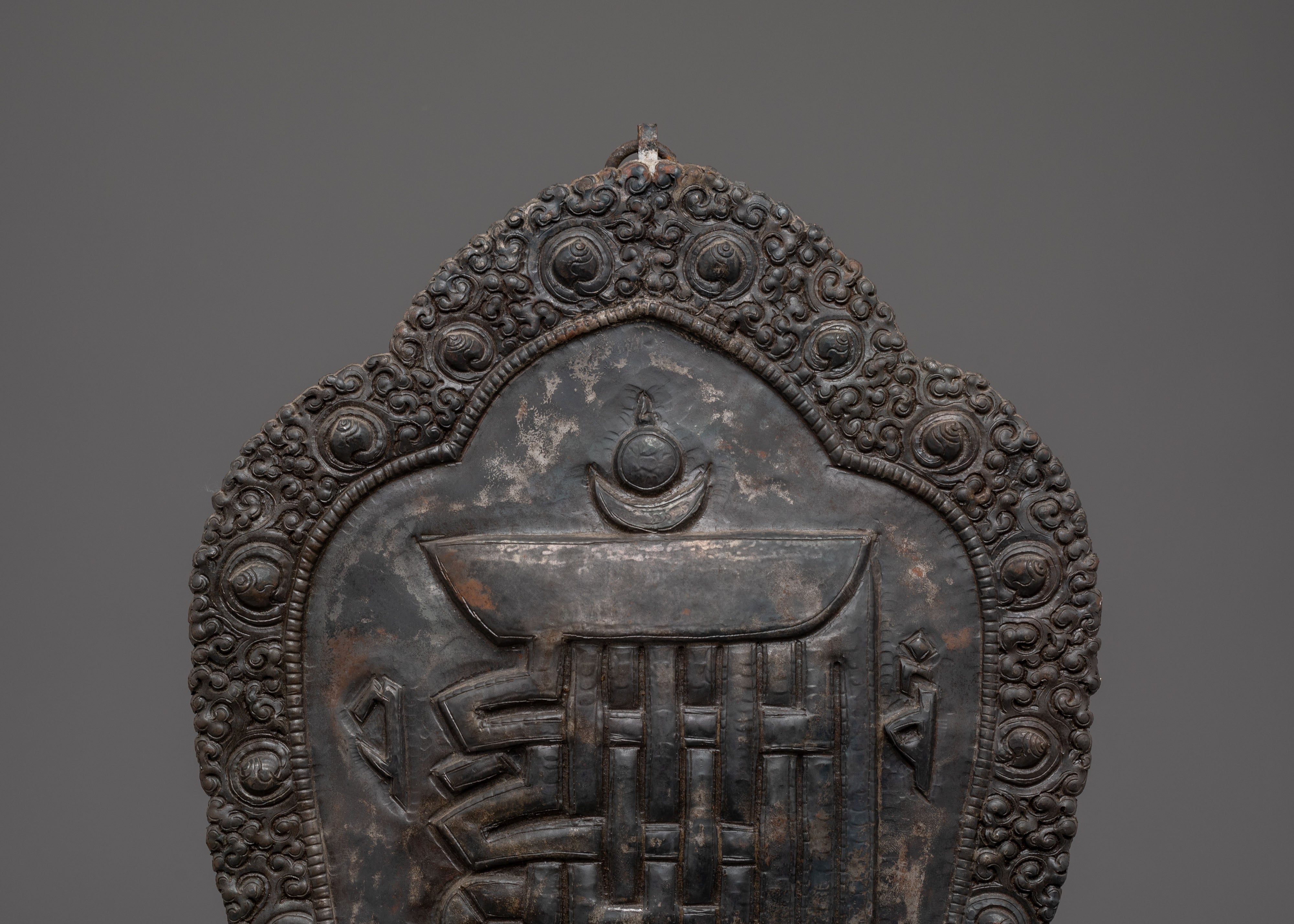 Iron Kala Chakra Wall Hanging | Buddhist Art for Spiritual Connection