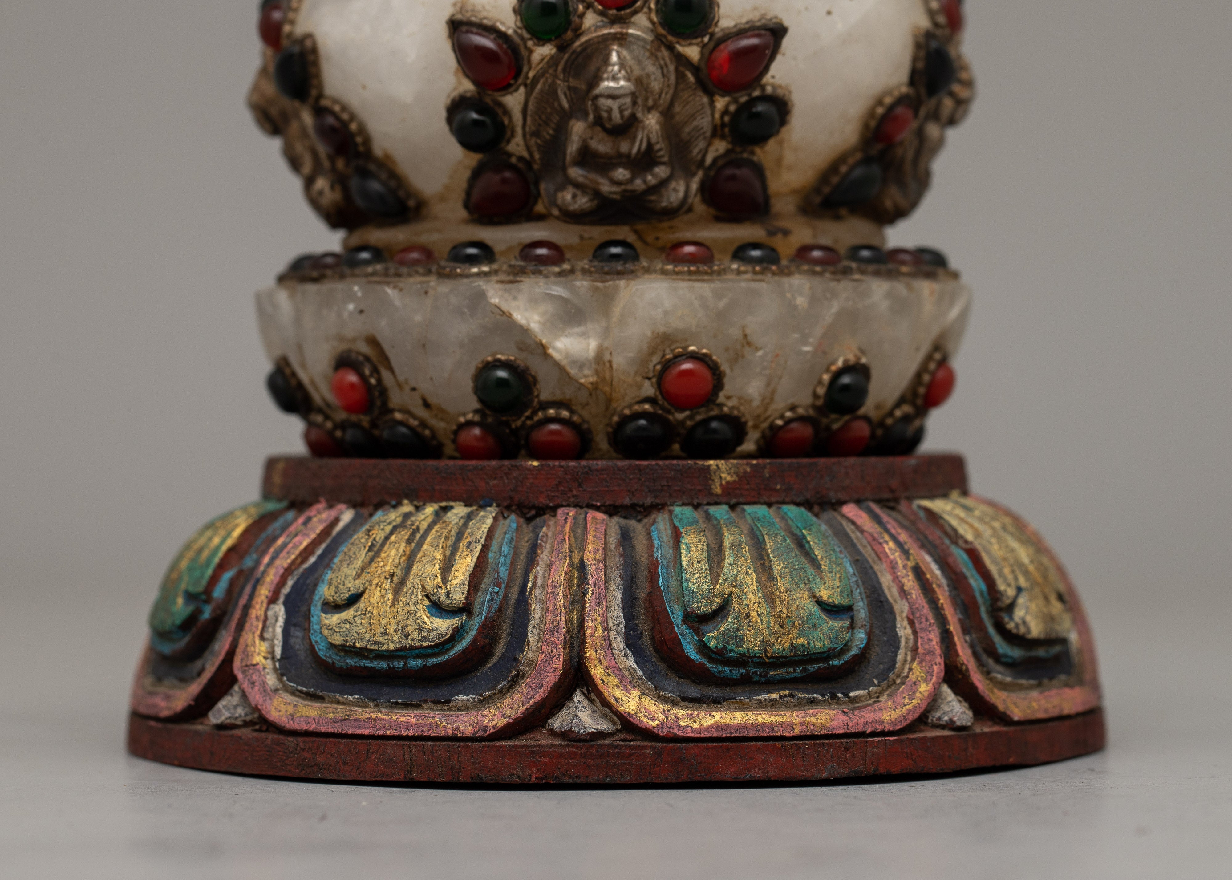 Buddhist Stupa on Altar | Radiating Spiritual Energy and Serenity