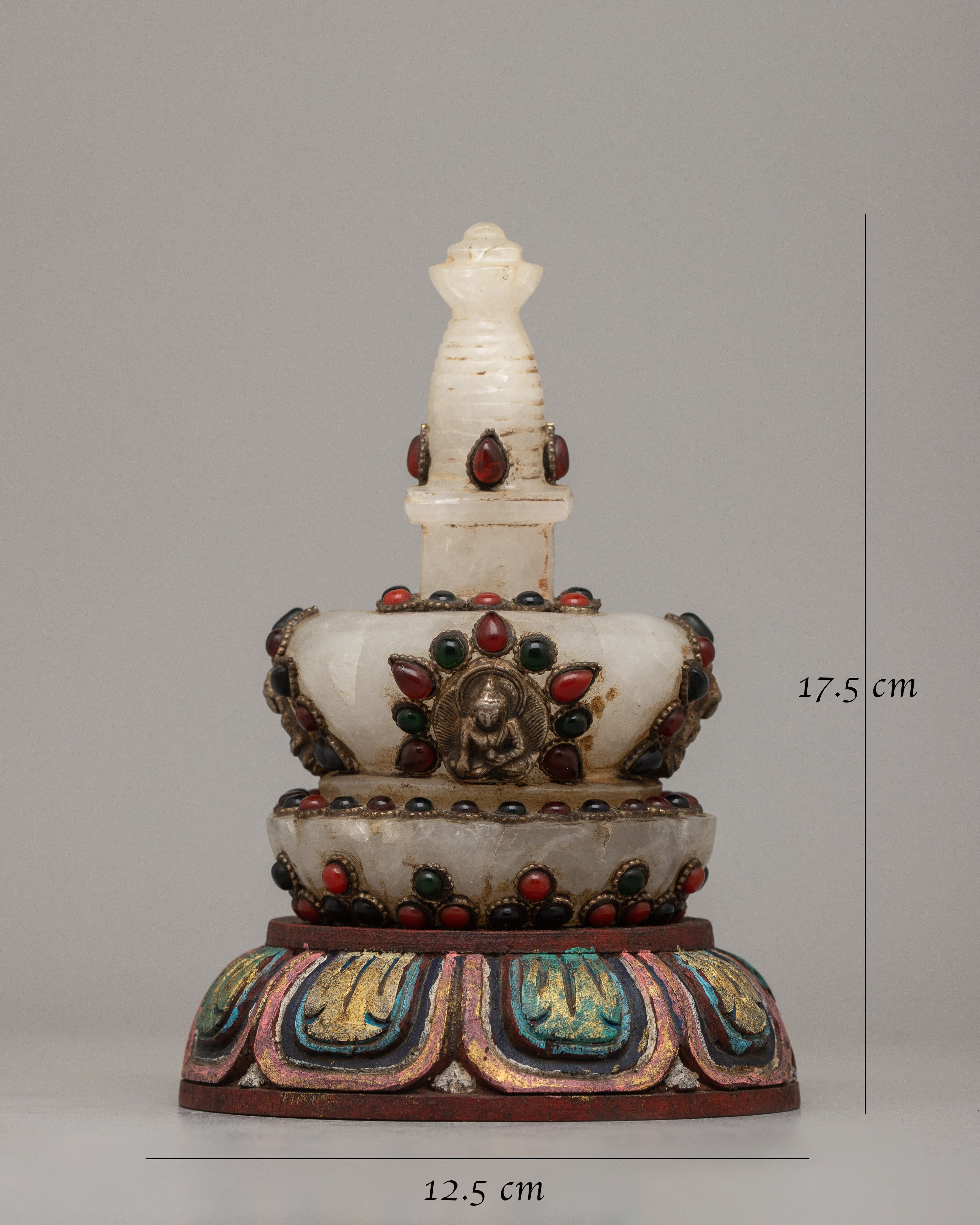Buddhist Stupa on Altar | Radiating Spiritual Energy and Serenity