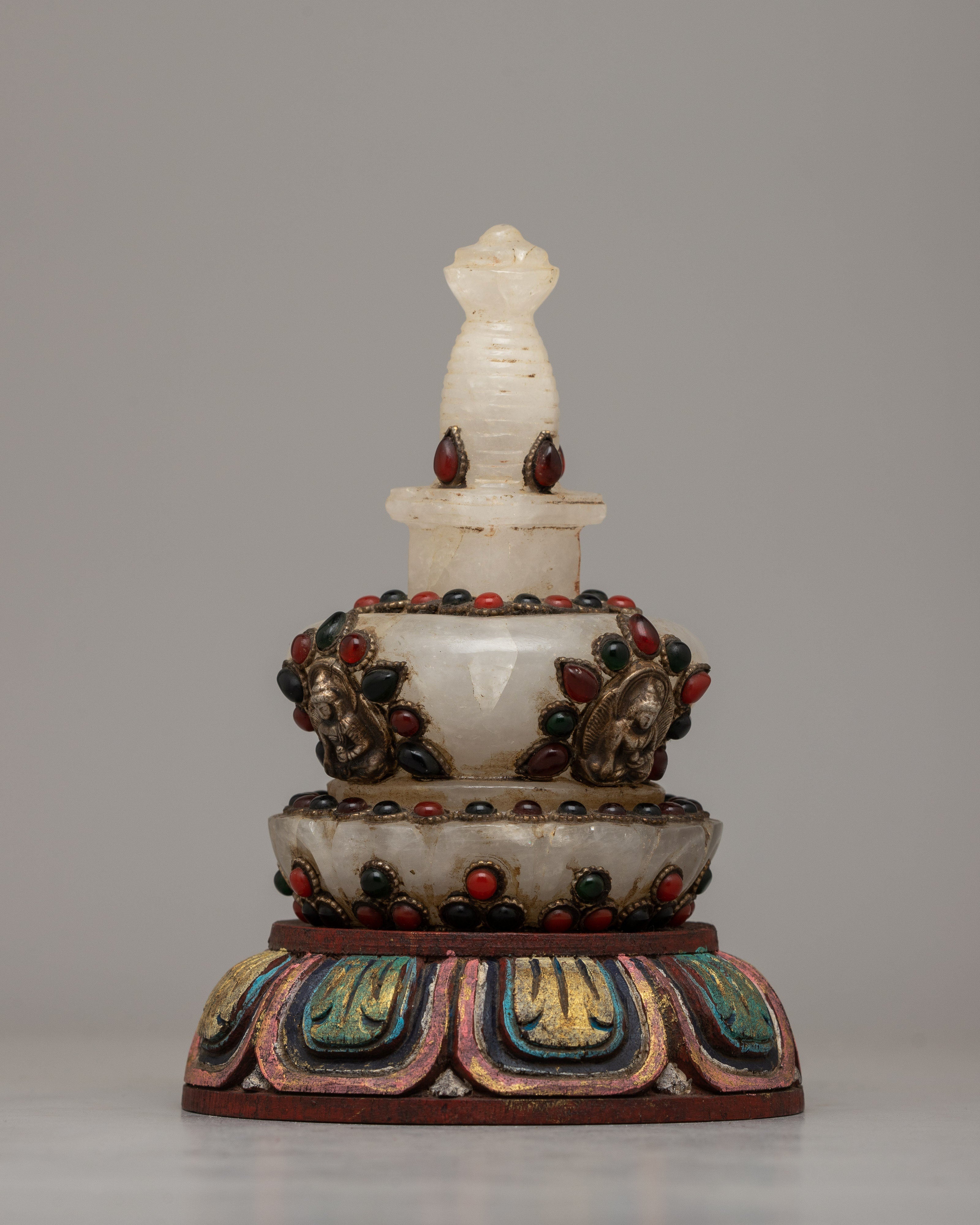 Buddhist Stupa on Altar | Radiating Spiritual Energy and Serenity