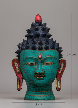 Buddha Head Bust | Symbol of Serenity and Spiritual Wisdom