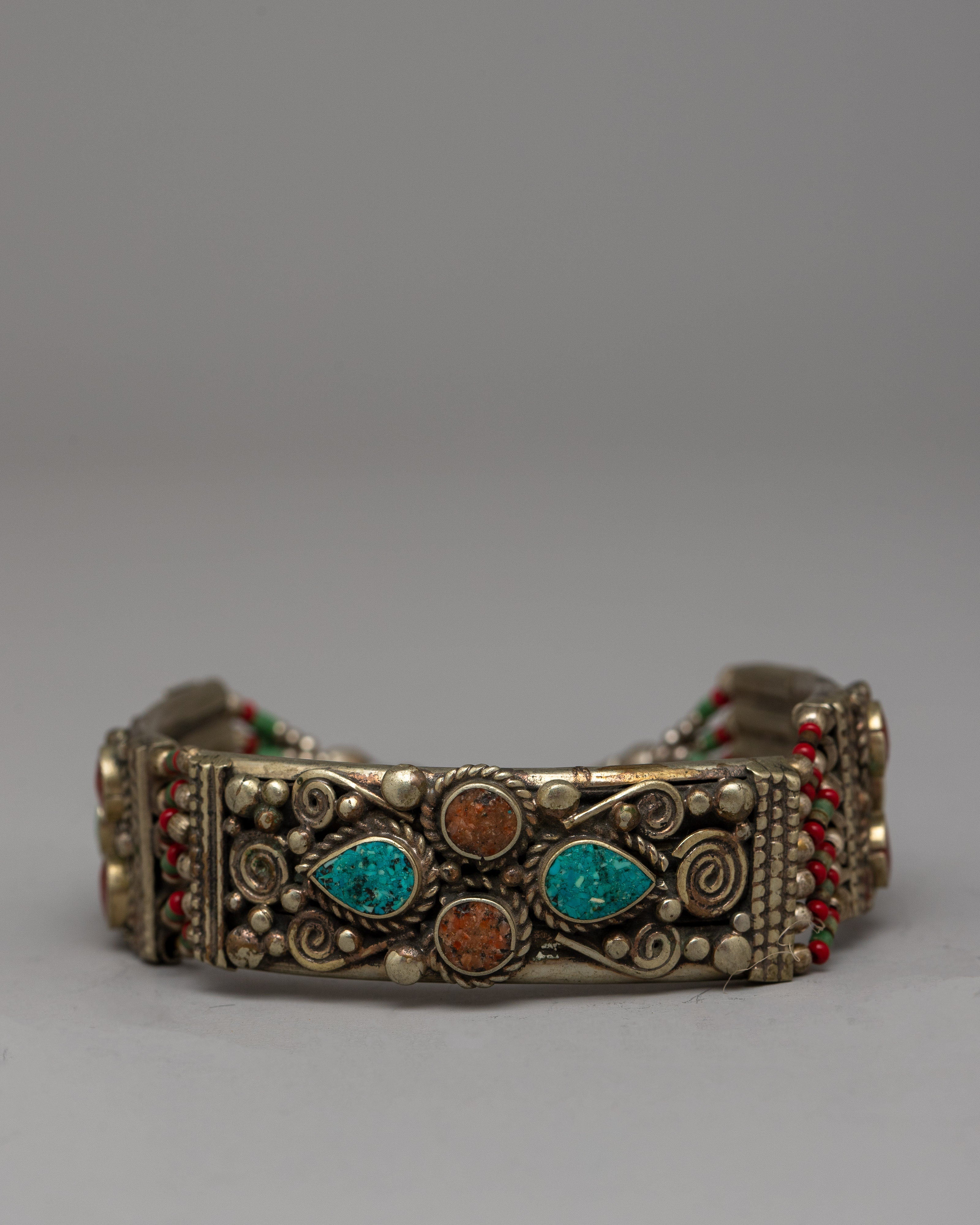 Tibetan Stone Bracelet | Infused with Spiritual Essence and Timeless Beauty