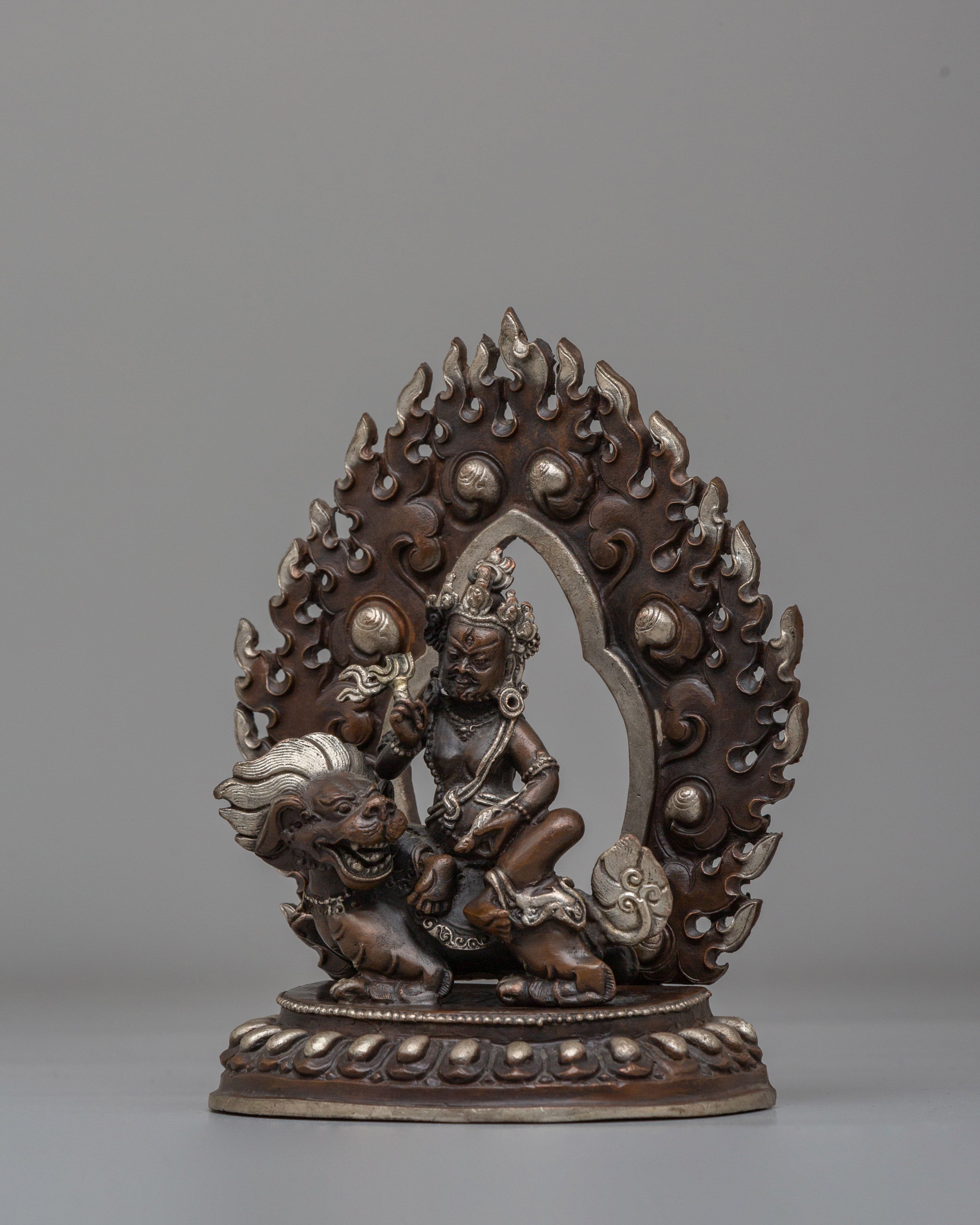 Buddhist Wealth Deity Namtoshe Sculpture | Tibetan Guardian Deity