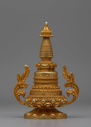 Handcrafted Buddhist Stupa Tibetan