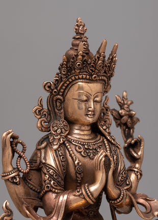 Statue of Chenrezig | Radiating Divine Compassion and Loving-Kindness