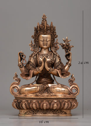 Statue of Chenrezig | Radiating Divine Compassion and Loving-Kindness