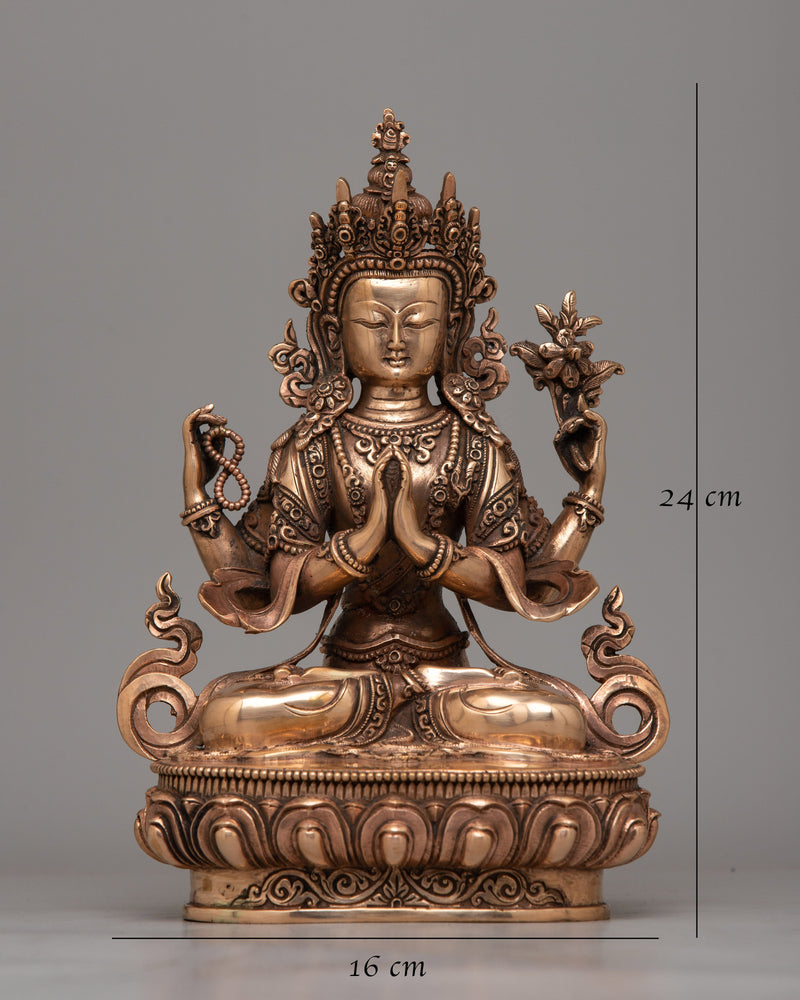 Statue of Chenrezig | Radiating Divine Compassion and Loving-Kindness