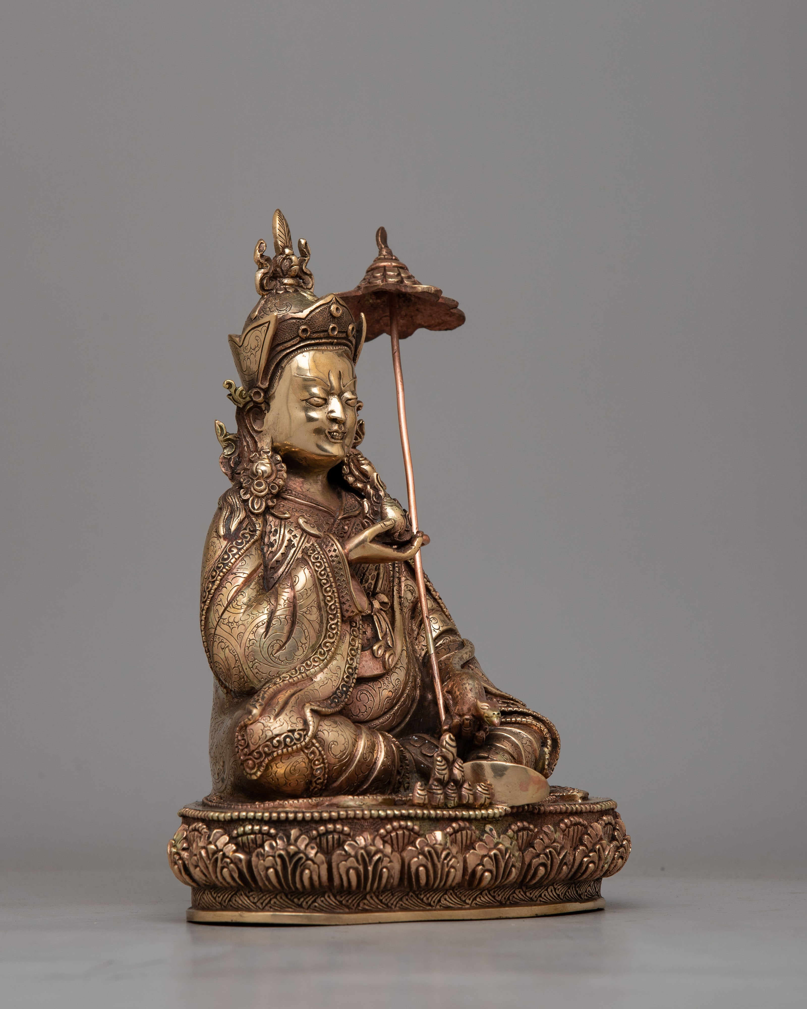 Lama Orgyen Khandro Norlha Statue | Honoring the Enlightened Master in Copper