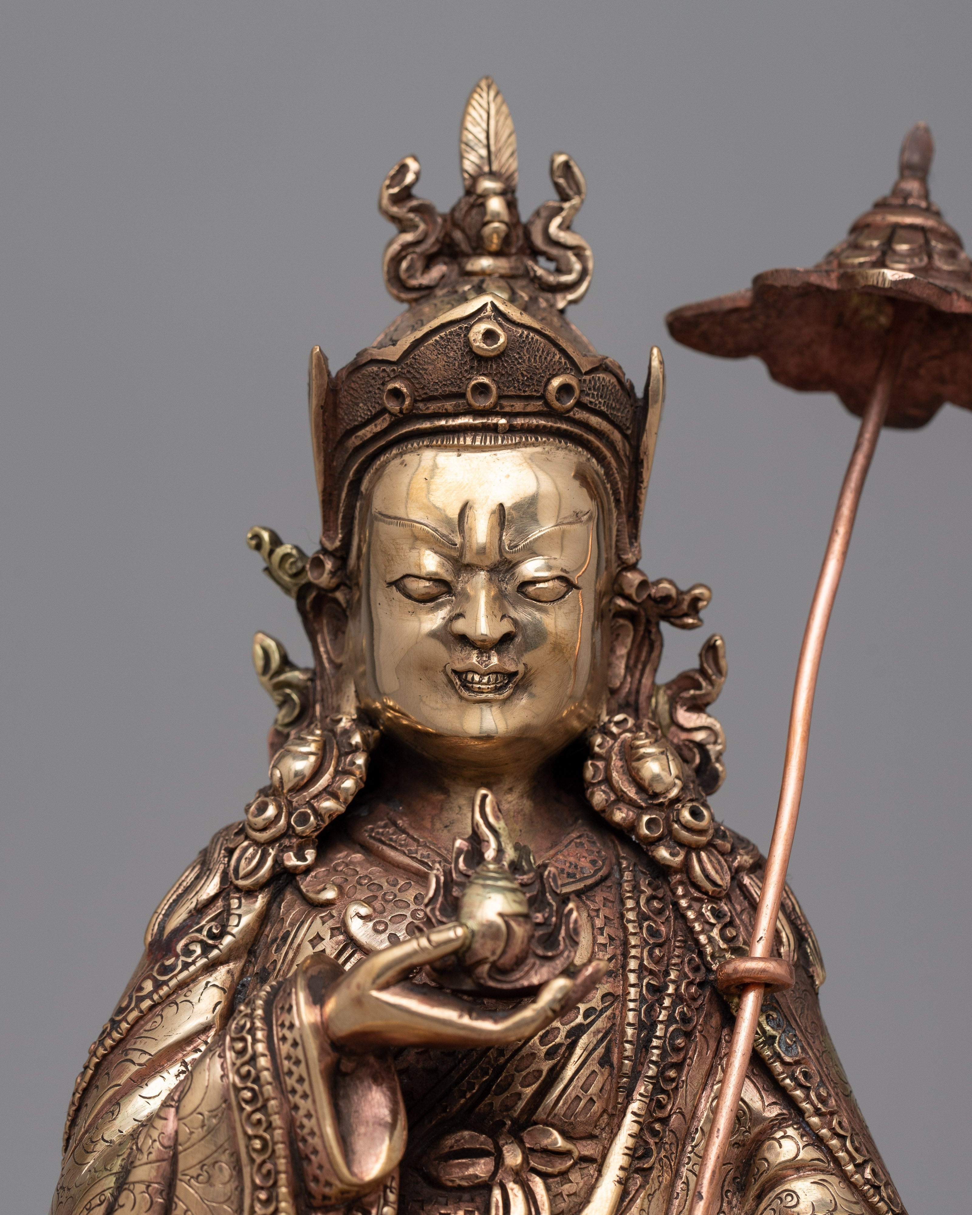 Lama Orgyen Khandro Norlha Statue | Honoring the Enlightened Master in Copper