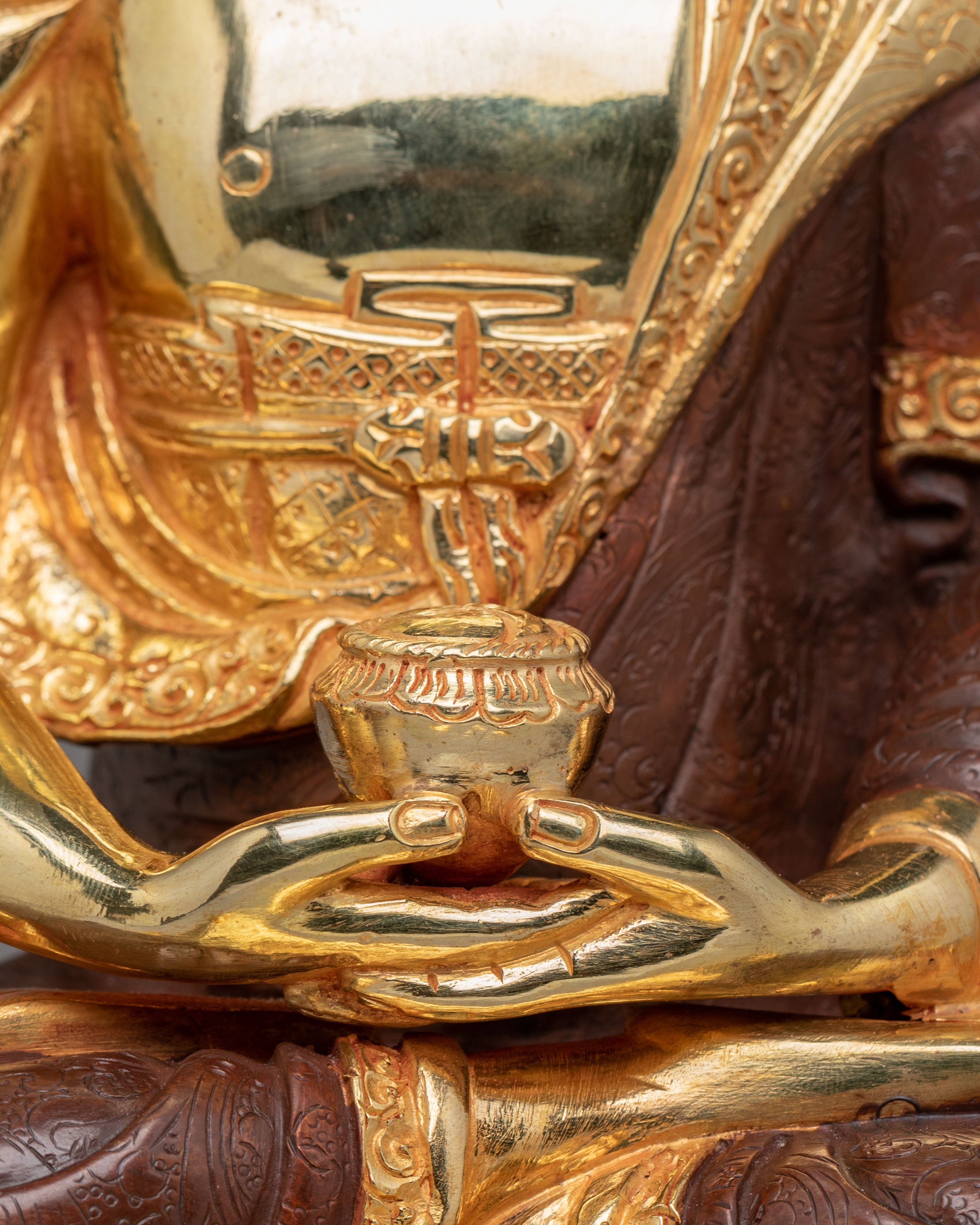 Traditional Spiritual Amitabha Buddha Statue | Serene Meditation Figurine
