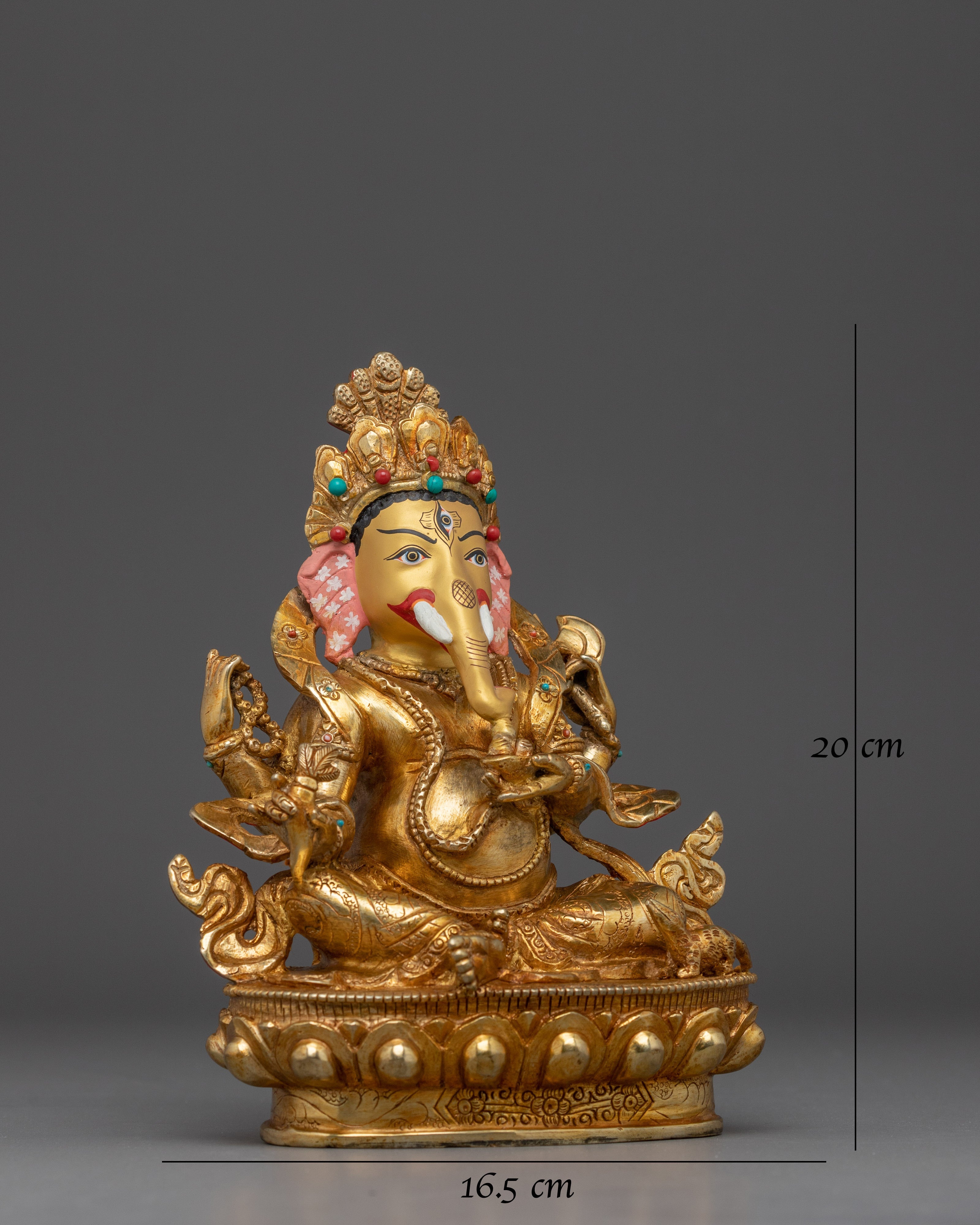 Handcrafted Copper Ganesh Statue