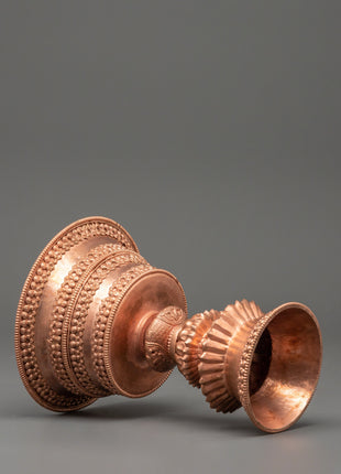 Copper Butter Lamp for Dharma | Sacred Buddhist Offering