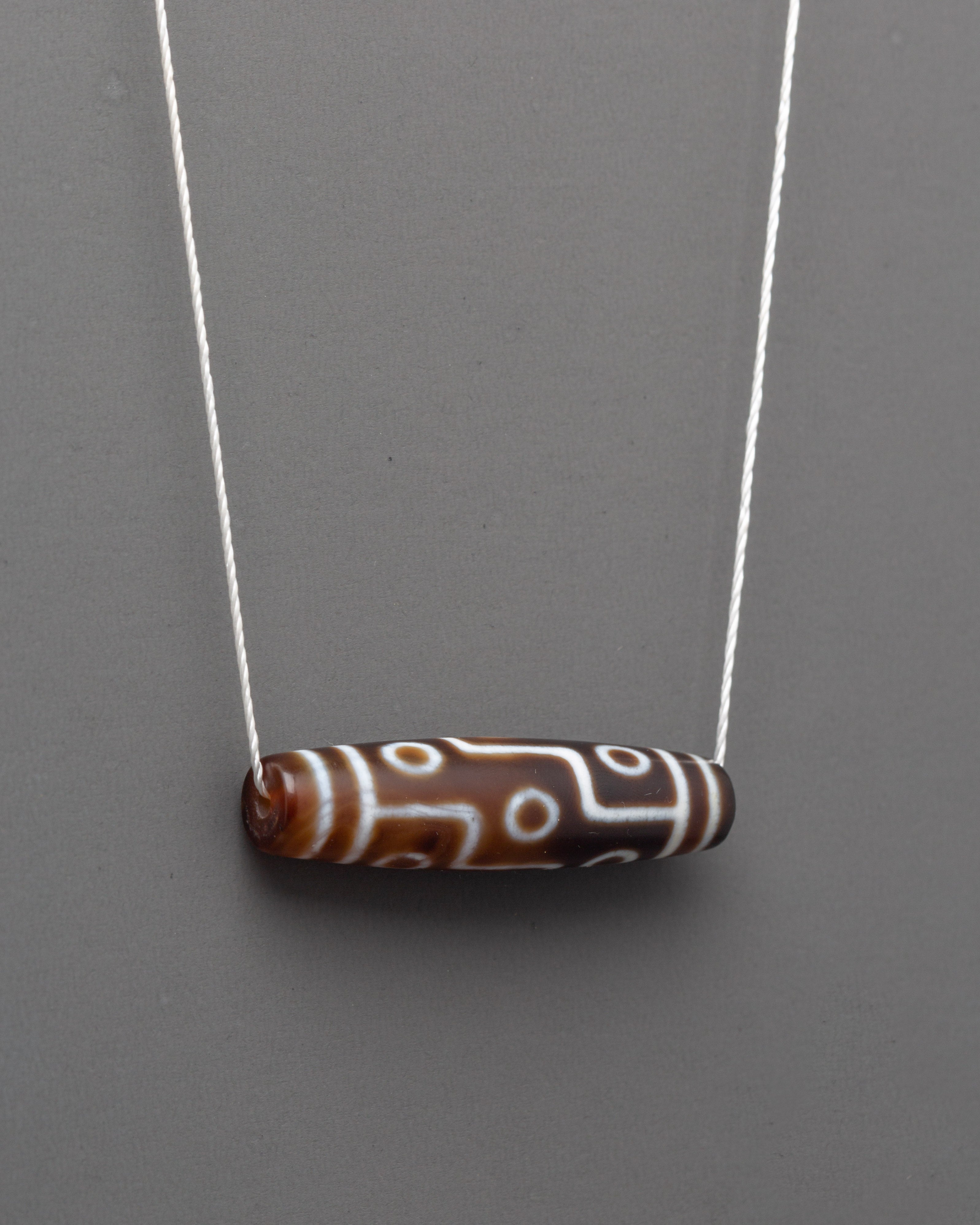 Handmade Tibetan Dzi Bead Locket | Buddhist Spiritual Pendant