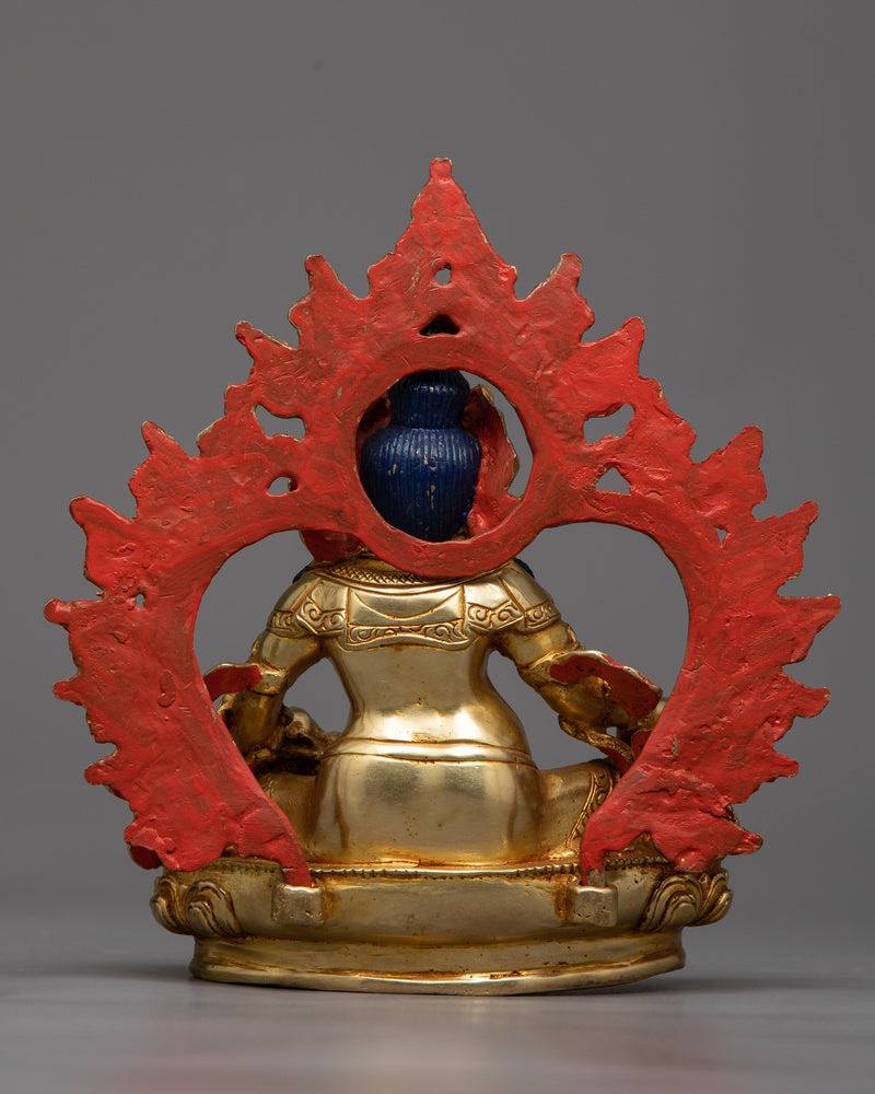 Dzambhala Mantra Practice Statue | Invoke Wealth and Prosperity with Handcrafted Serenity