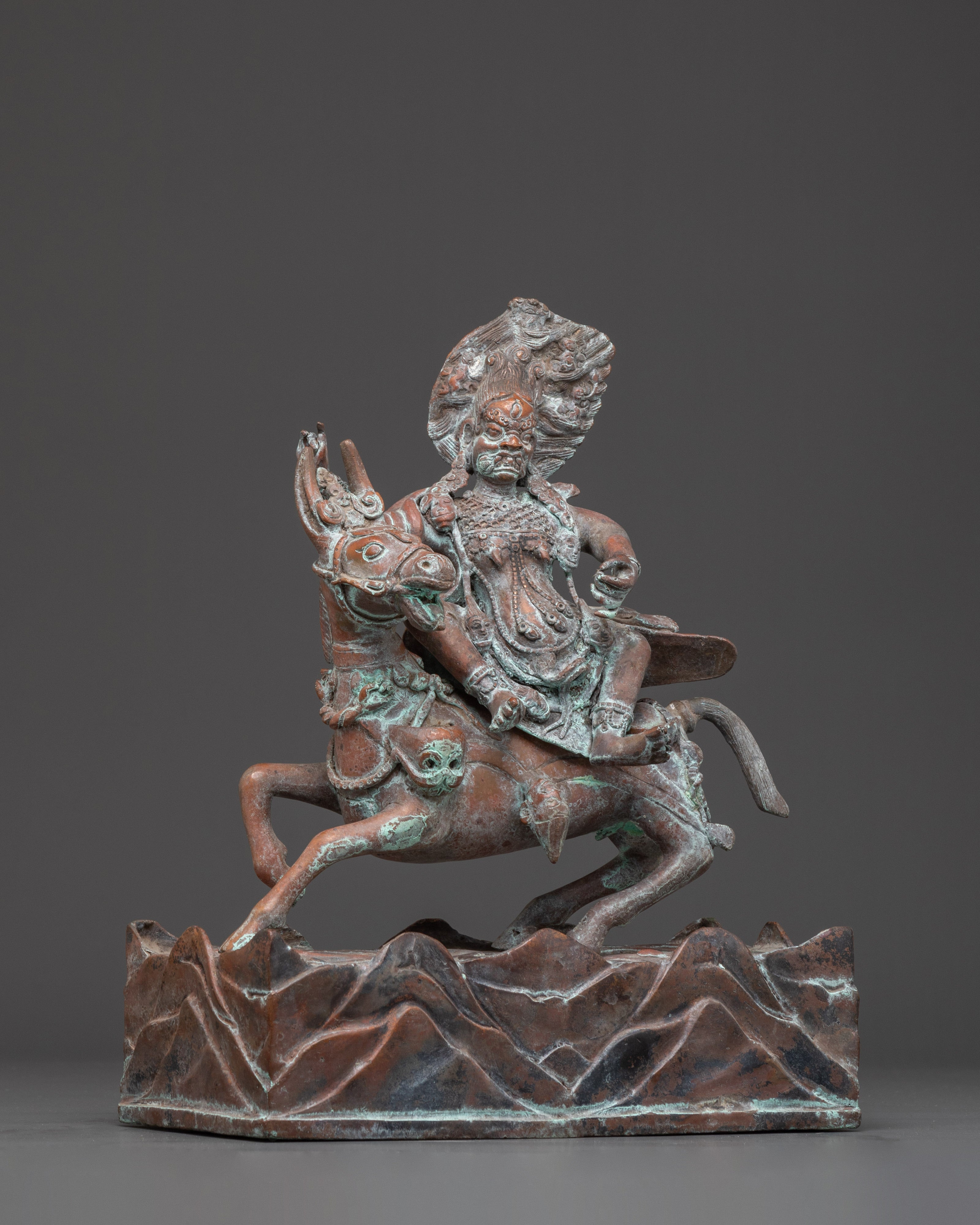 Dharma Protector Palden Lhamo | Fierce Guardian Deity Sculpture