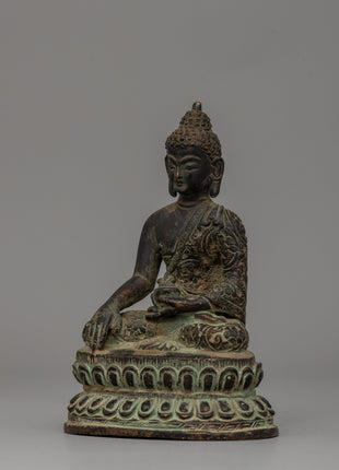 Shakyamuni Buddha Enlightened Master Copper Statue