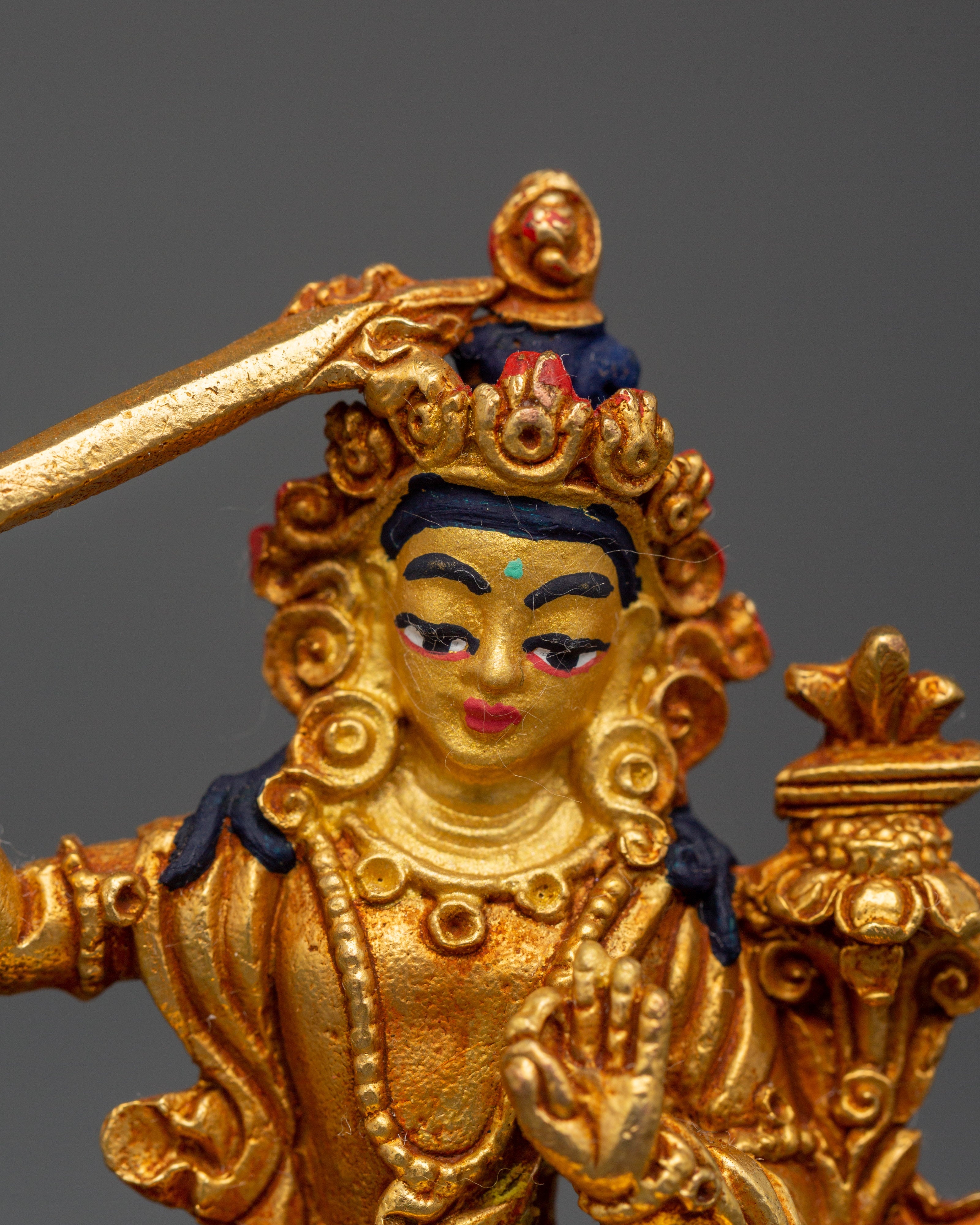 Manjushri Copper Figurine | Buddha of Wisdom