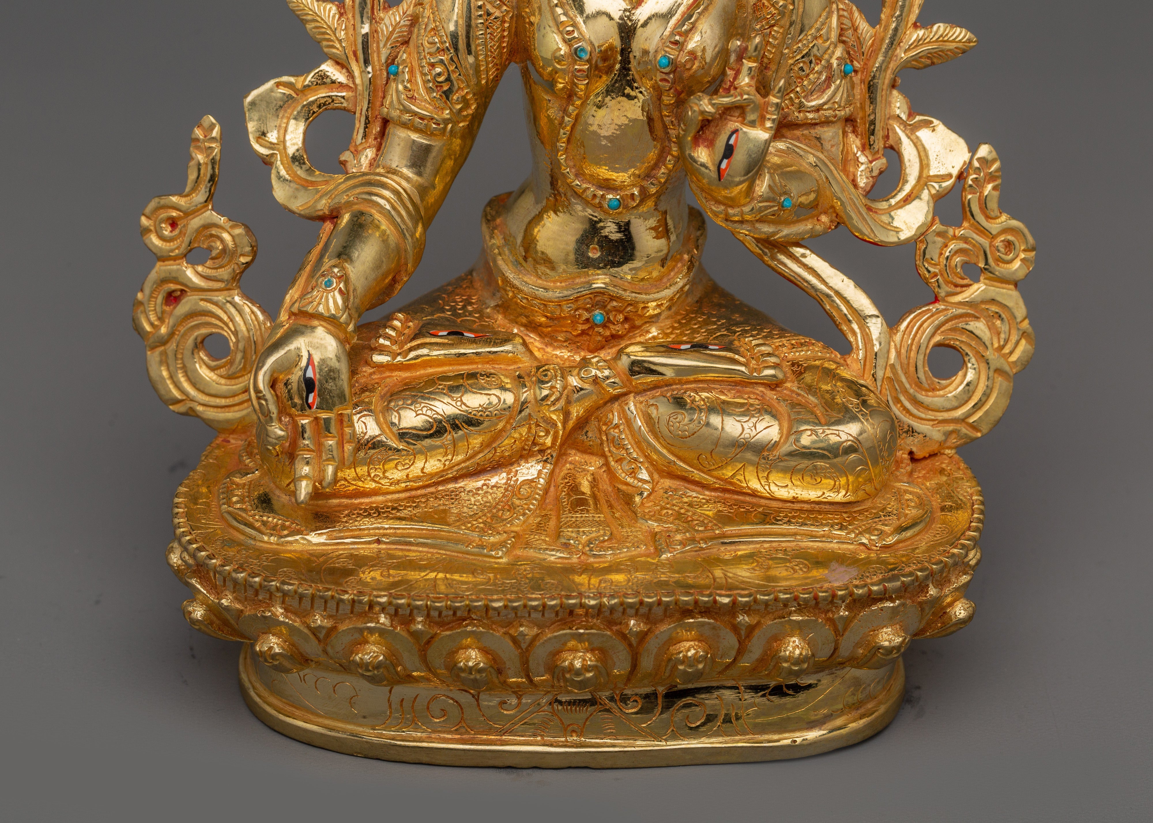 Serene White Tara Handmade Statue | Spiritual Buddhist Decor