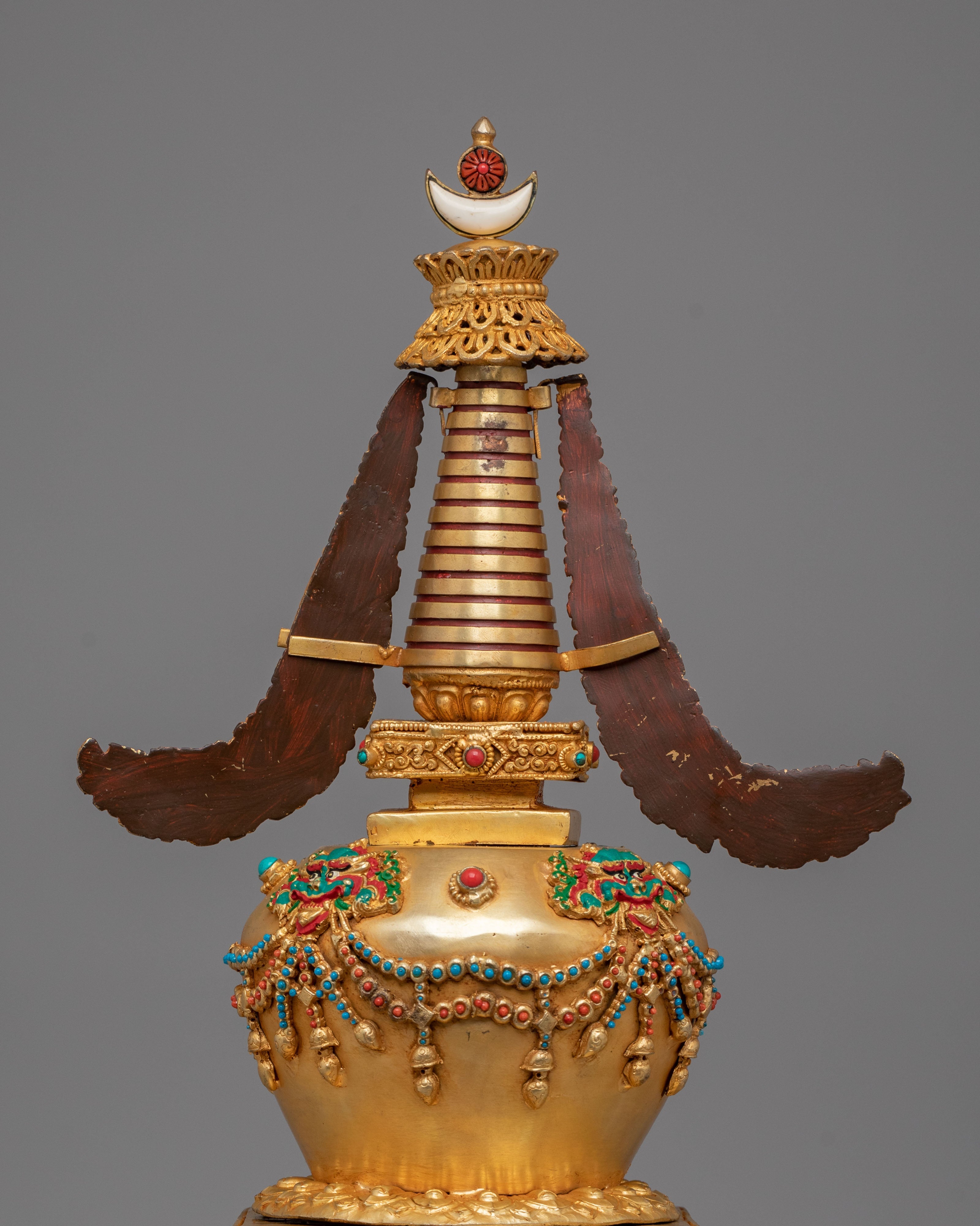 Handcrafted Traditional Tibetan Stupa | Himalayan Spiritual Decor