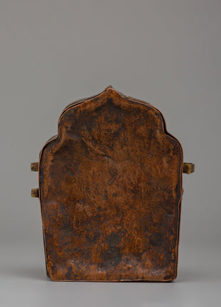 Sacred Tibetan Amulet Ghau Box | Handmade 70% Silver & Copper Keepsake for Rituals