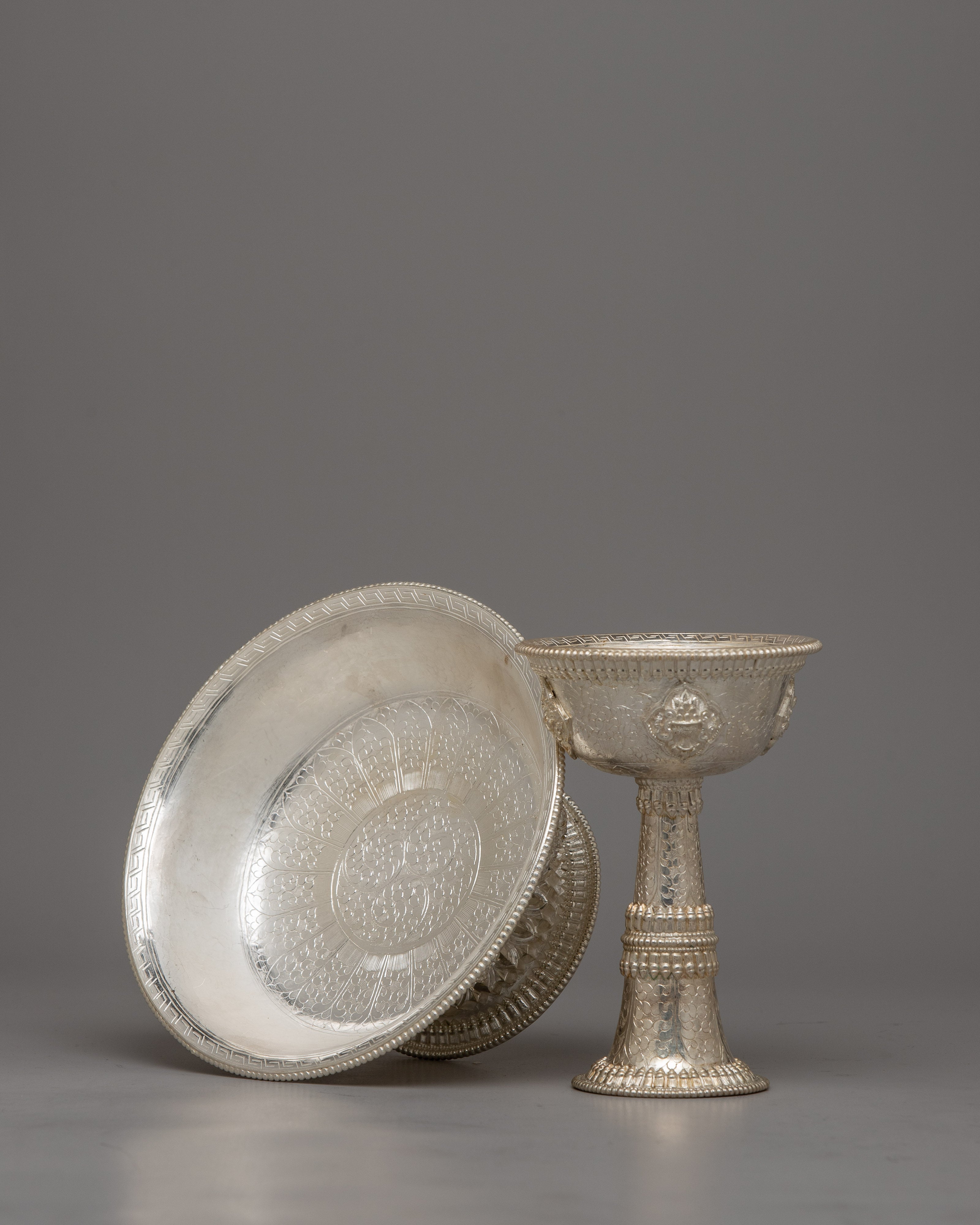 Pure Silver Serkyem Set | Crafted for Sacred Offerings and Spiritual Reverence