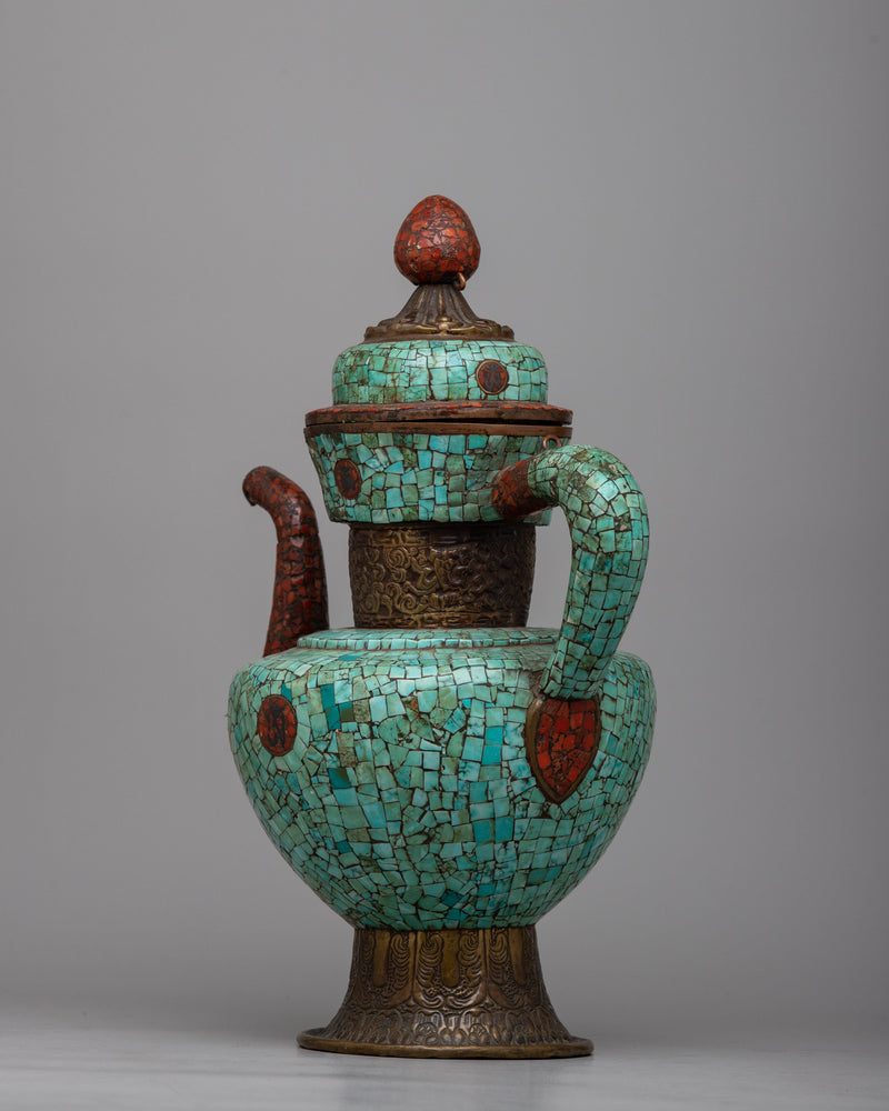 Tea Pot Orginal Turquoise Copper Teapot | Infusing Home Spaces with Natural Beauty