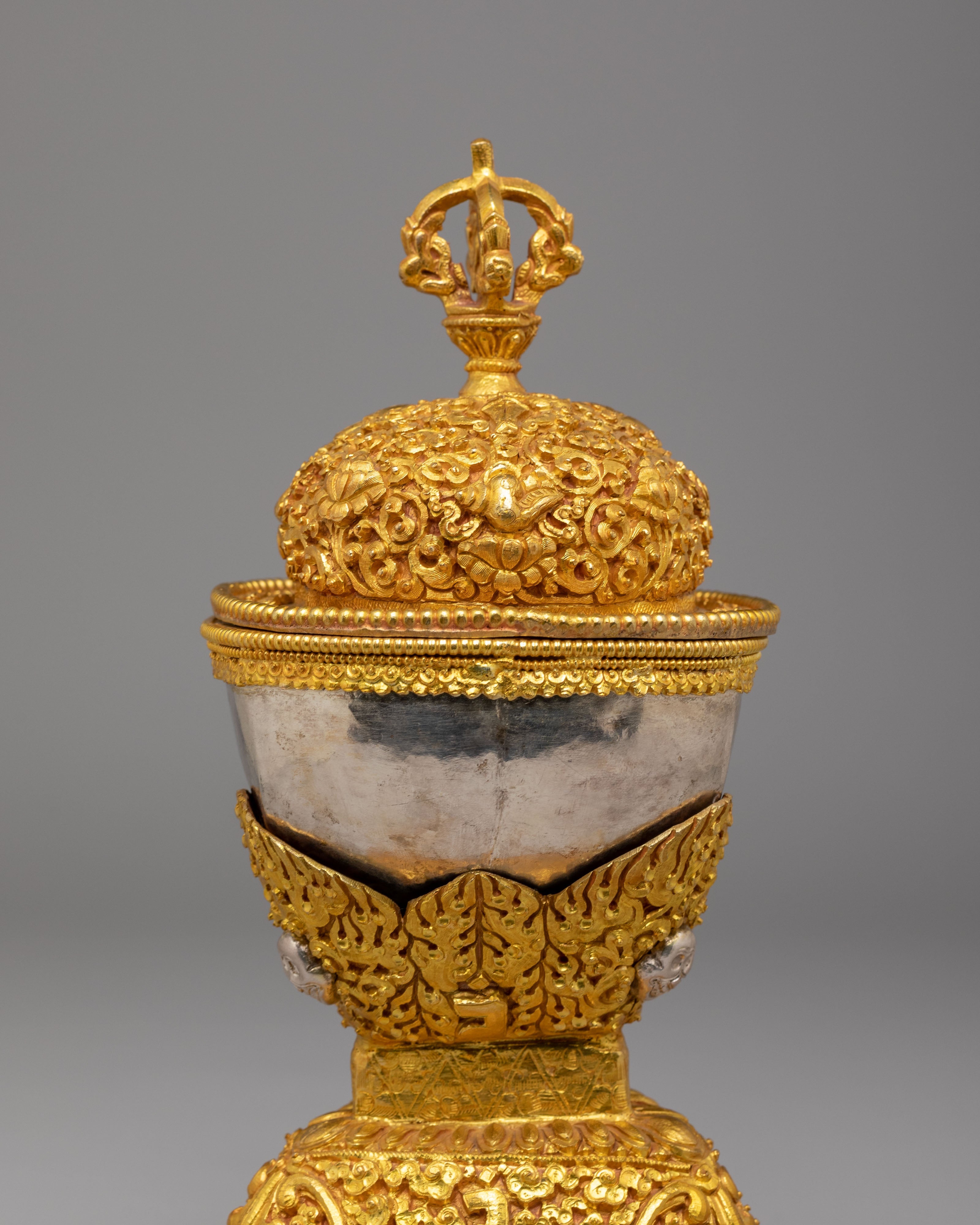 Spiritual Altar Kapala | Ritual Offering Vessel
