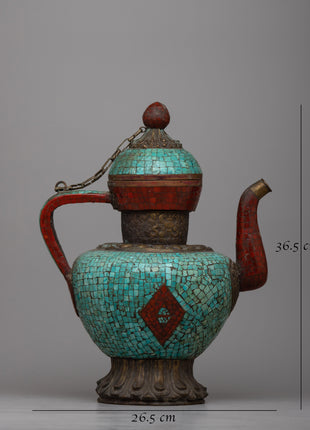 Gem Stone Tea Pot | Handmade Buddhist Pot