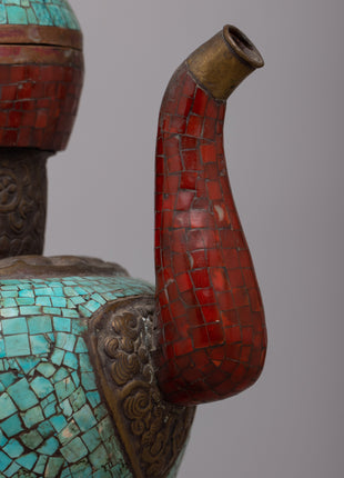 Gem Stone Tea Pot | Handmade Buddhist Pot