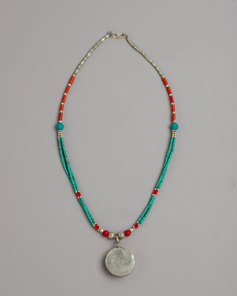 Tibetan Coral Necklace | Adorn Yourself with the Richness of Himalayan Tradition