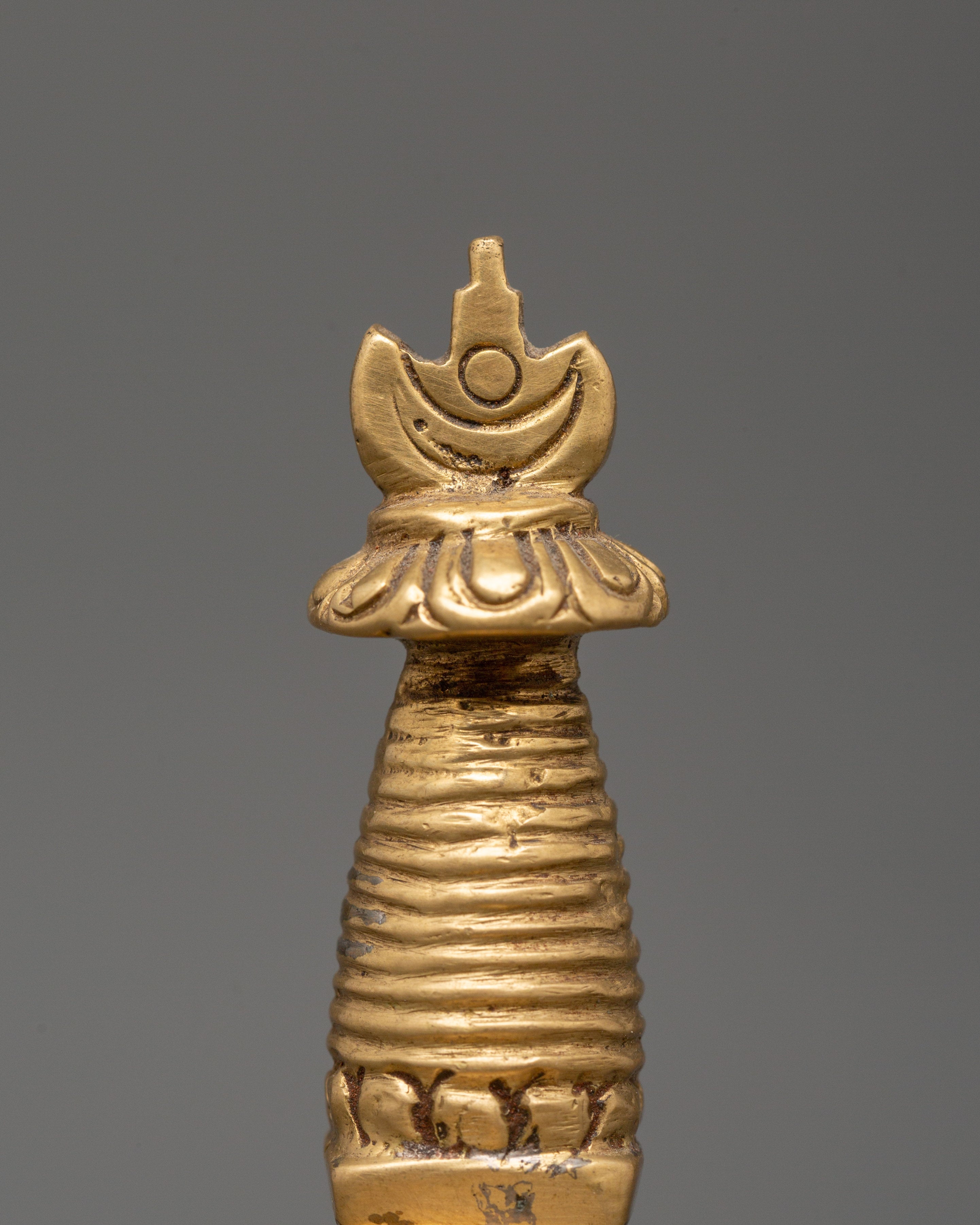 Handcrafted Brass Buddhist Stupa | Sacred Symbol of Enlightenment