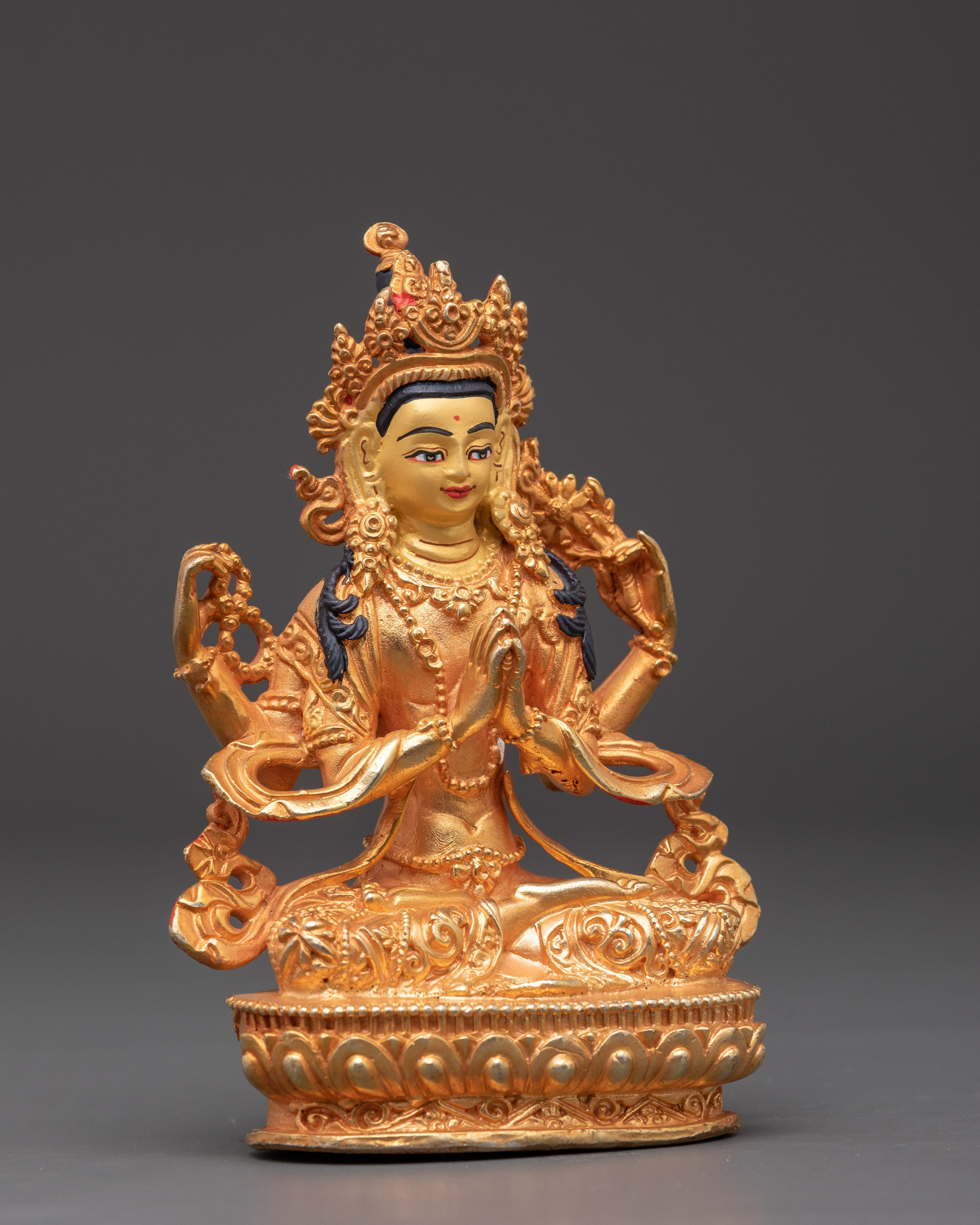 Chenrezig Compassion Deity Statue | Tibetan The Bodhisattva of Wisdom