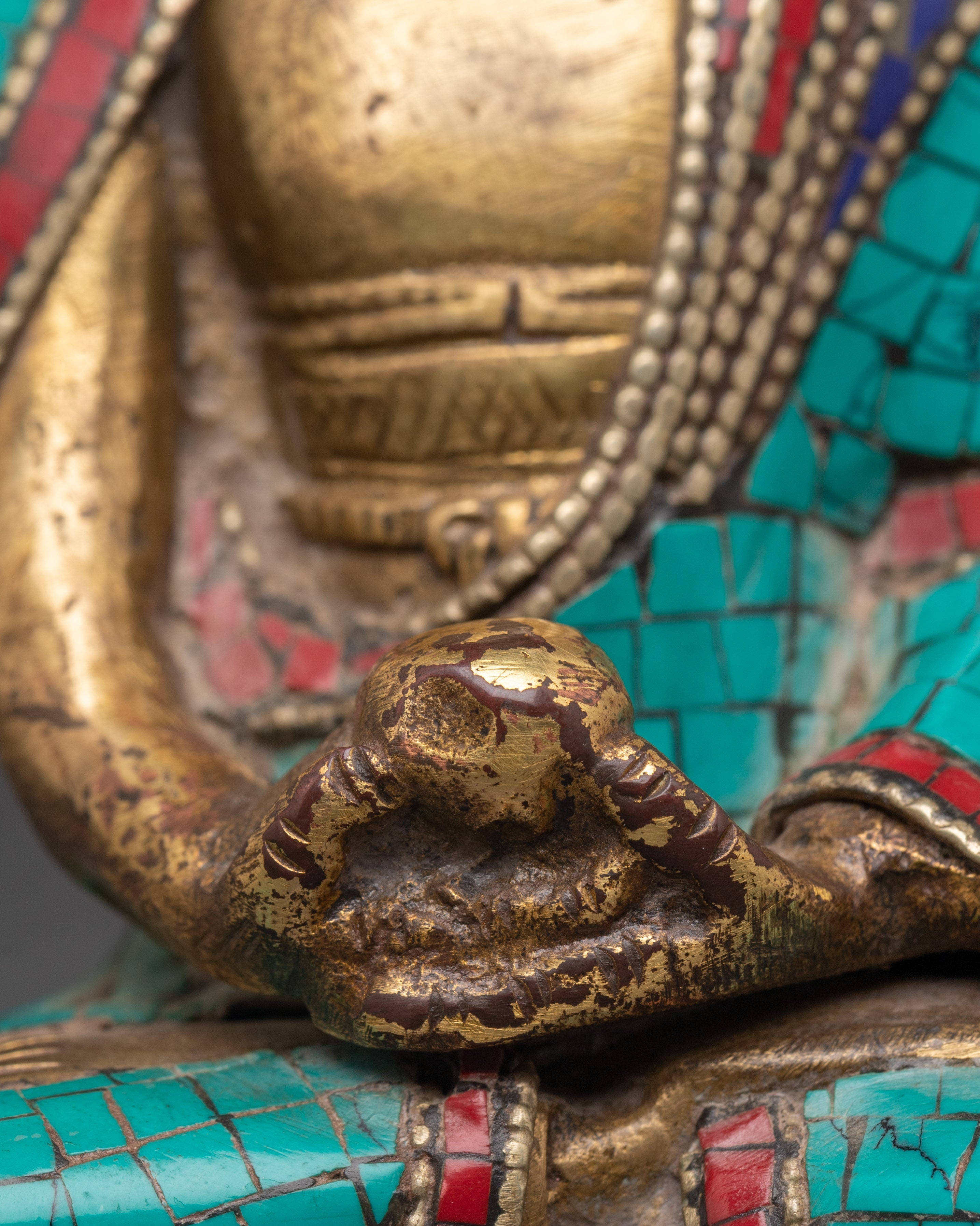 Sacred Buddha Amitabha Handcrafted Statue | Brass Amitabha Buddha Art