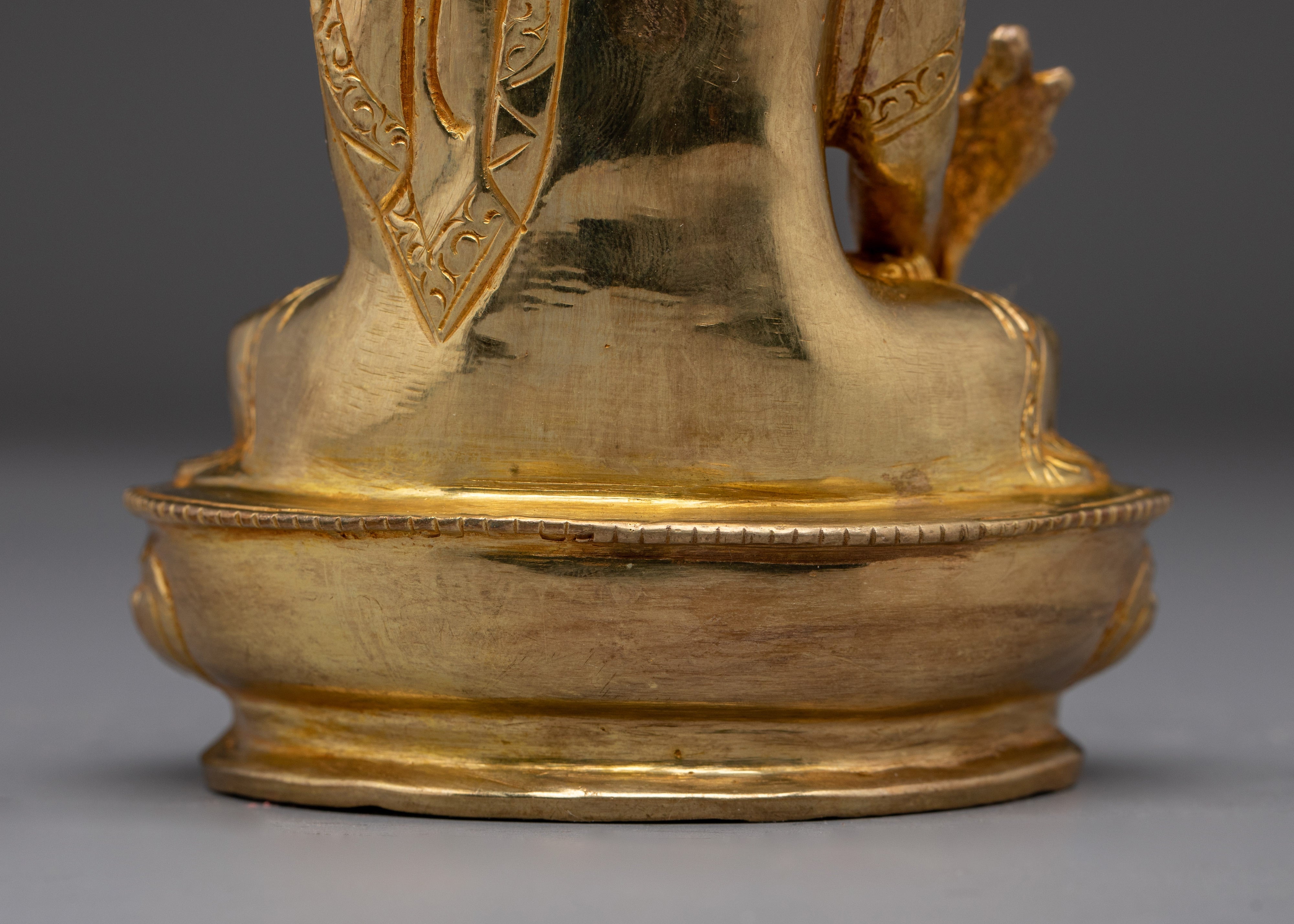 Golden Statue of Medicine Buddha | Himalayan Bhaisajyaguru Artwork