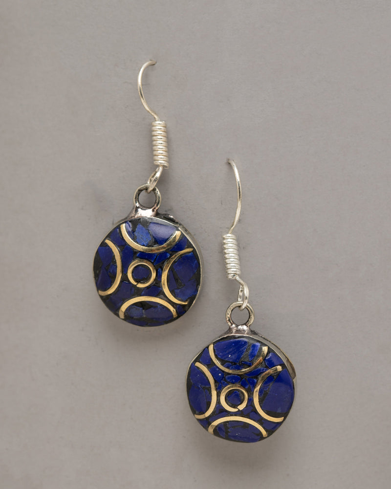 Blue Lapis Lazuli Earrings Set | Adorn Your Ears with Beautiful Dangle Earrings