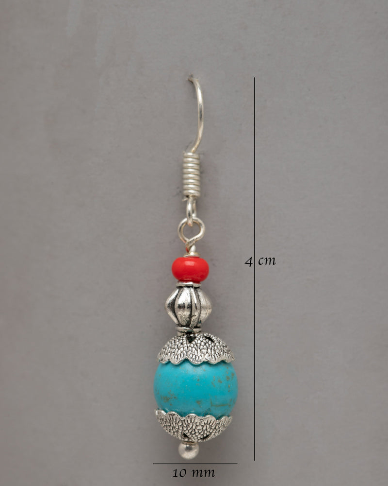 Dangle Turquoise Earrings | Exquisite Jewelry Showcasing the Natural Beauty