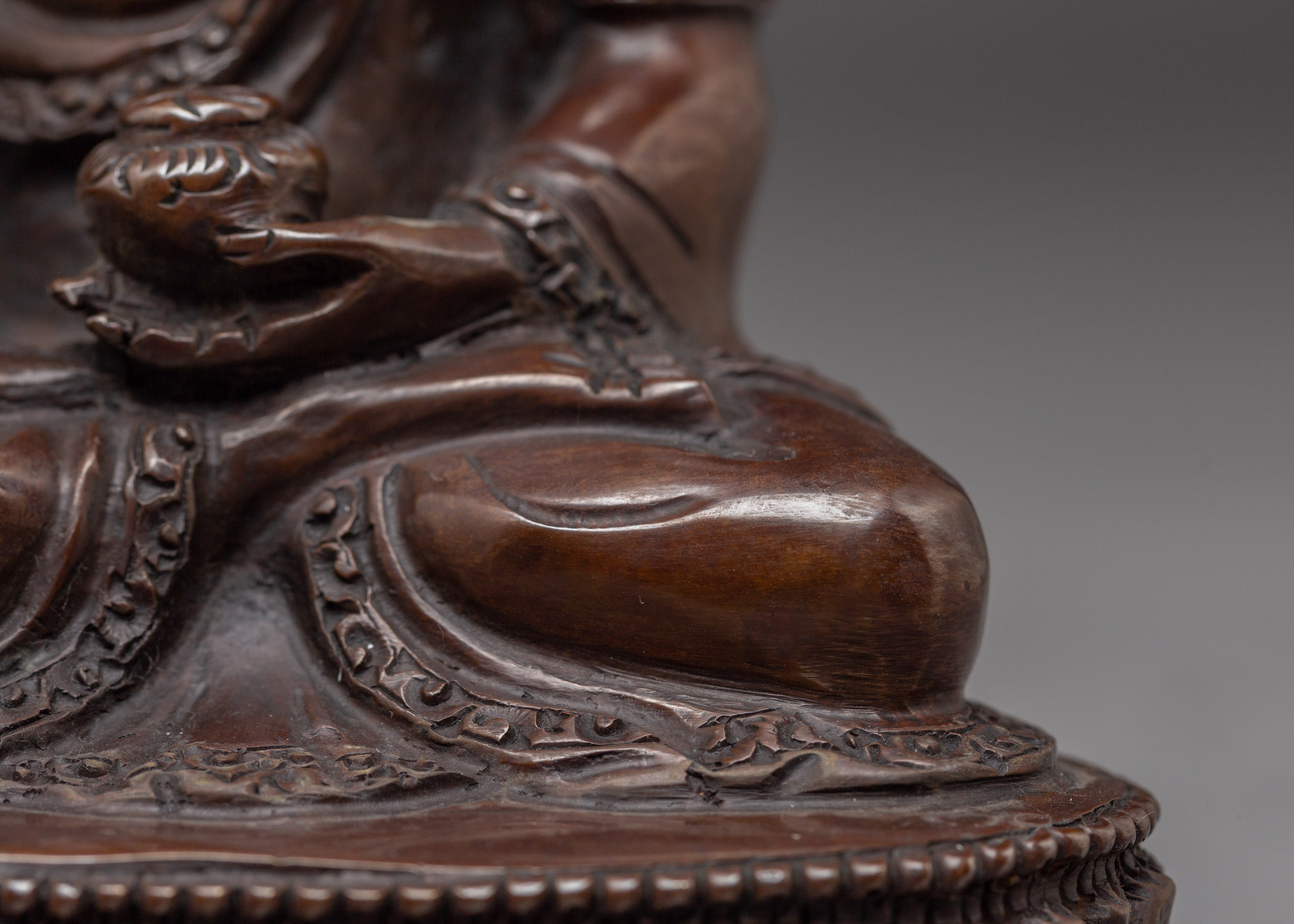 Oxidized Statue of Historical Gautama Buddha | Buddhist Spiritual Decor