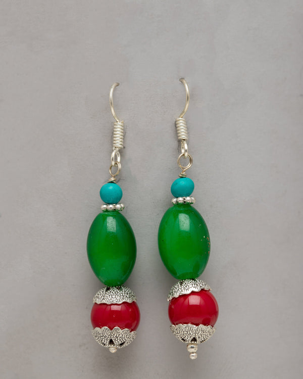 Red Coral Earrings