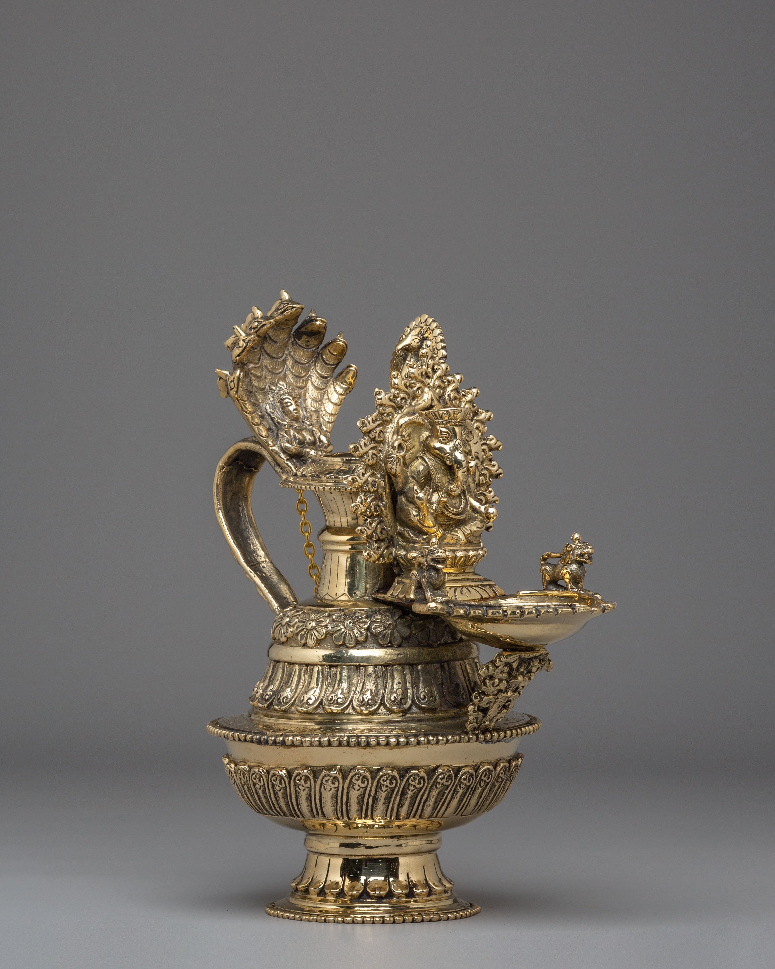 Sukunda Oil Lamp | Handcrafted Brass Ganesh Deepa