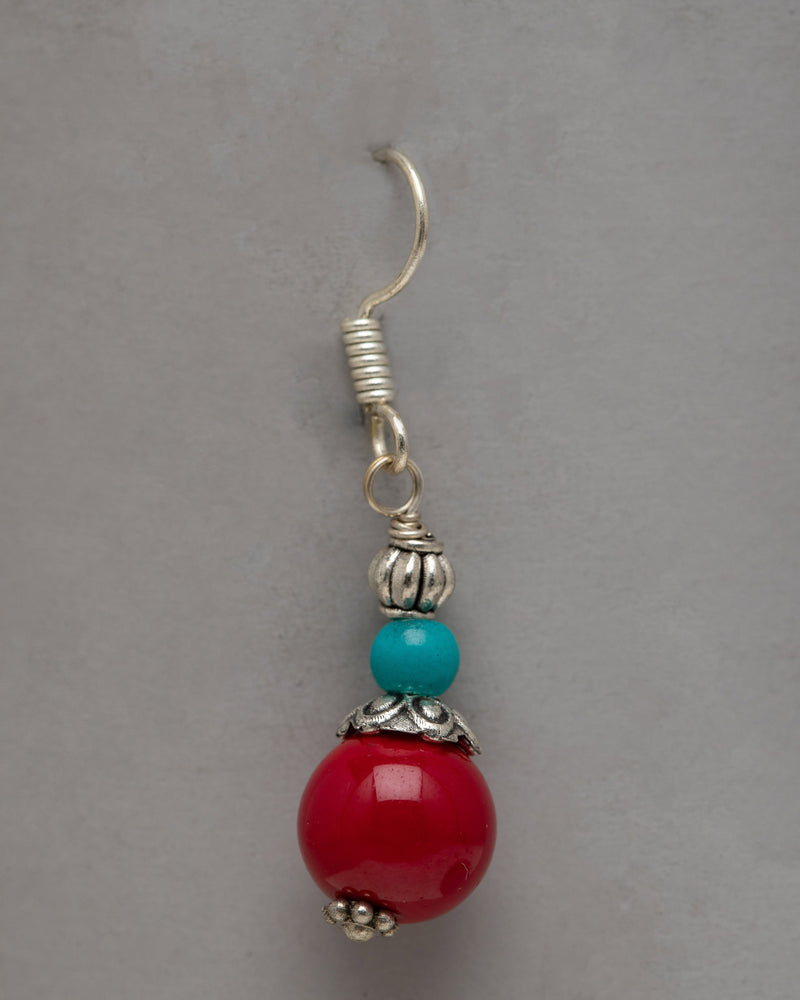 Coral Red Earrings | Infusing Vibrant Color and Bohemian Charm